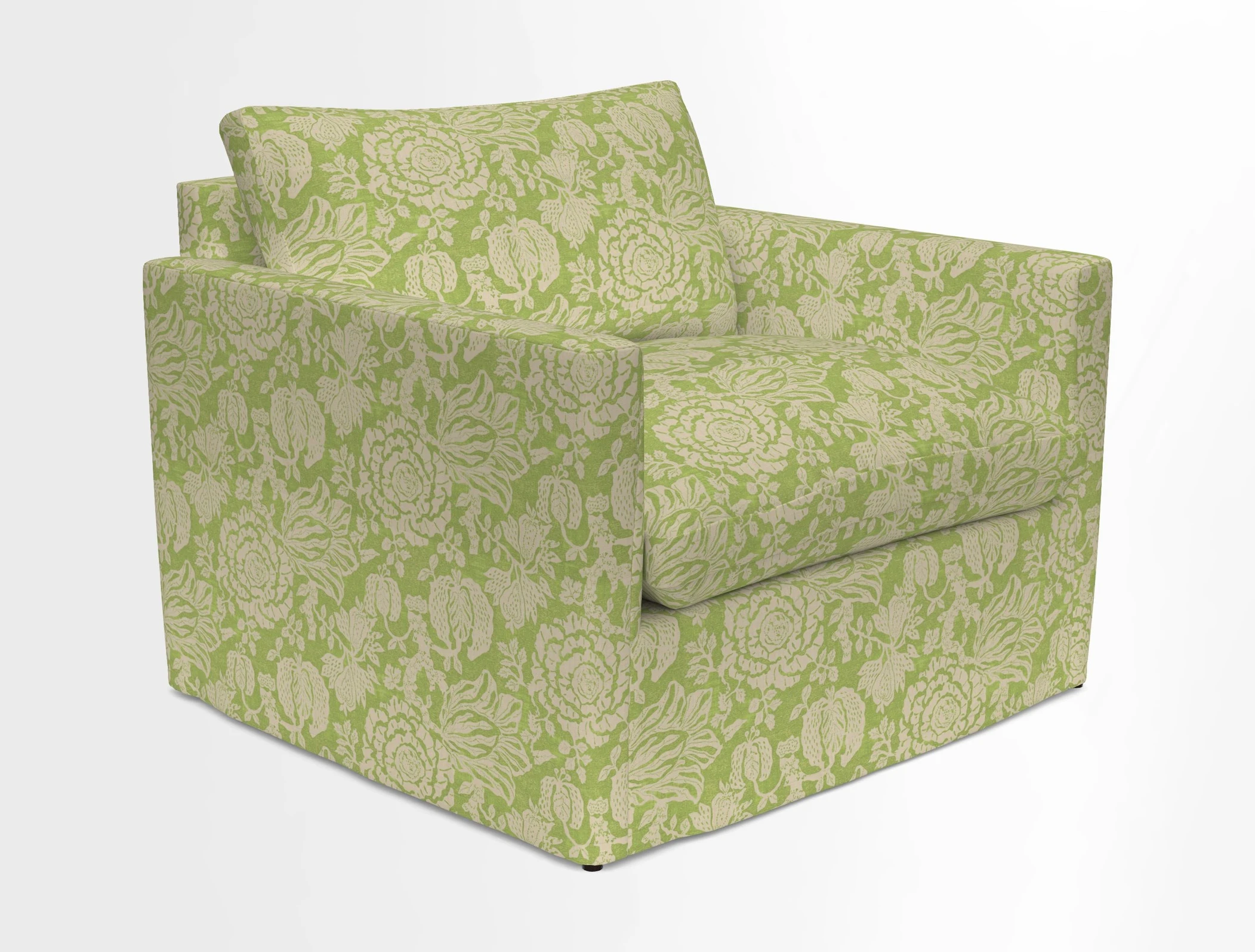 Heyshott Snuggler in Two Tone Plain Biscuit. Loose cover option available