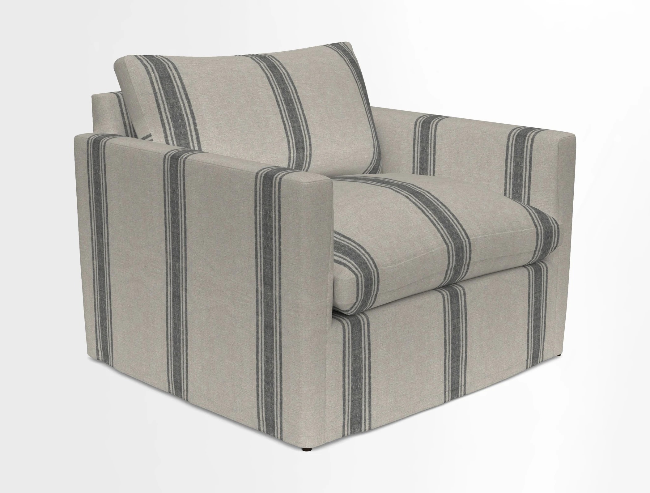 Heyshott Snuggler in Two Tone Plain Biscuit. Loose cover option available