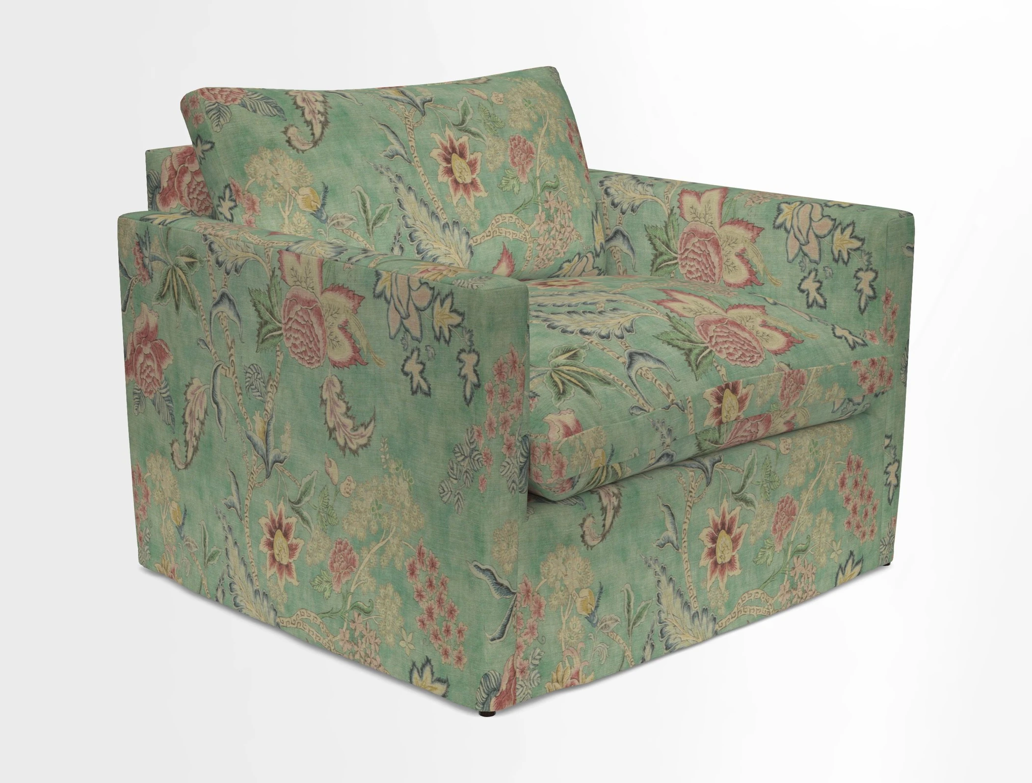 Heyshott Snuggler in Two Tone Plain Biscuit. Loose cover option available