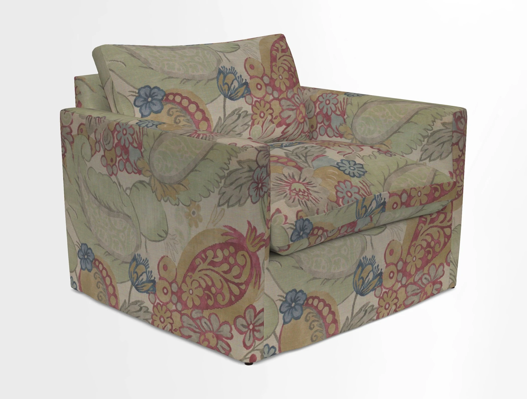 Heyshott Snuggler in Two Tone Plain Biscuit. Loose cover option available