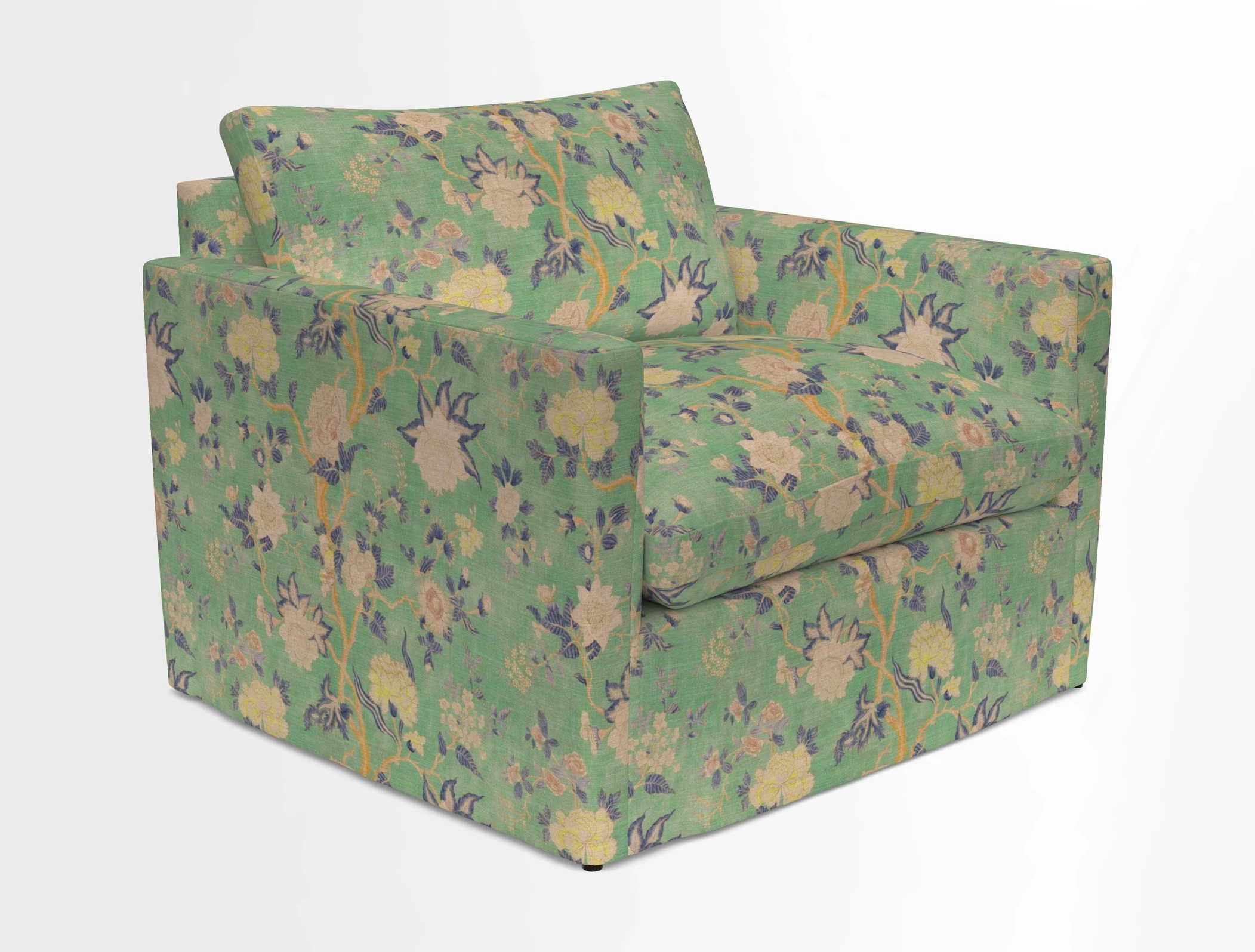 Heyshott Snuggler in Two Tone Plain Biscuit. Loose cover option available