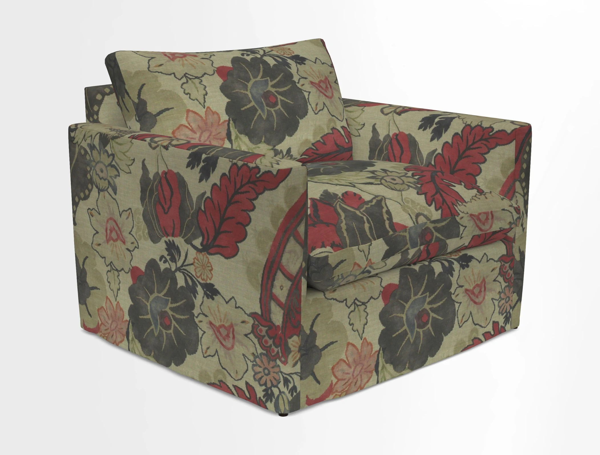 Heyshott Snuggler in Two Tone Plain Biscuit. Loose cover option available