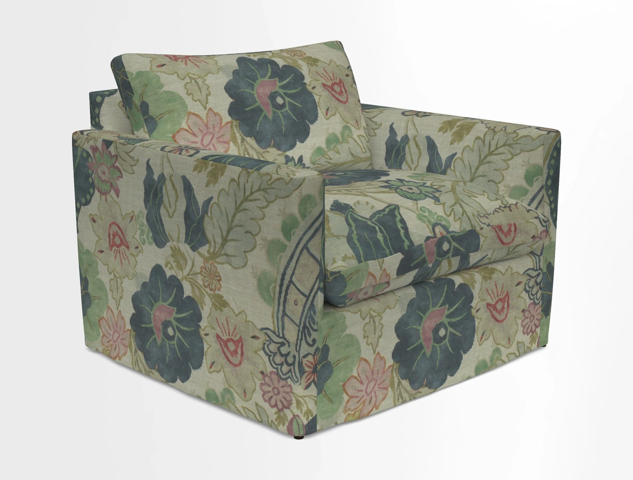 Heyshott Snuggler in Two Tone Plain Biscuit. Loose cover option available