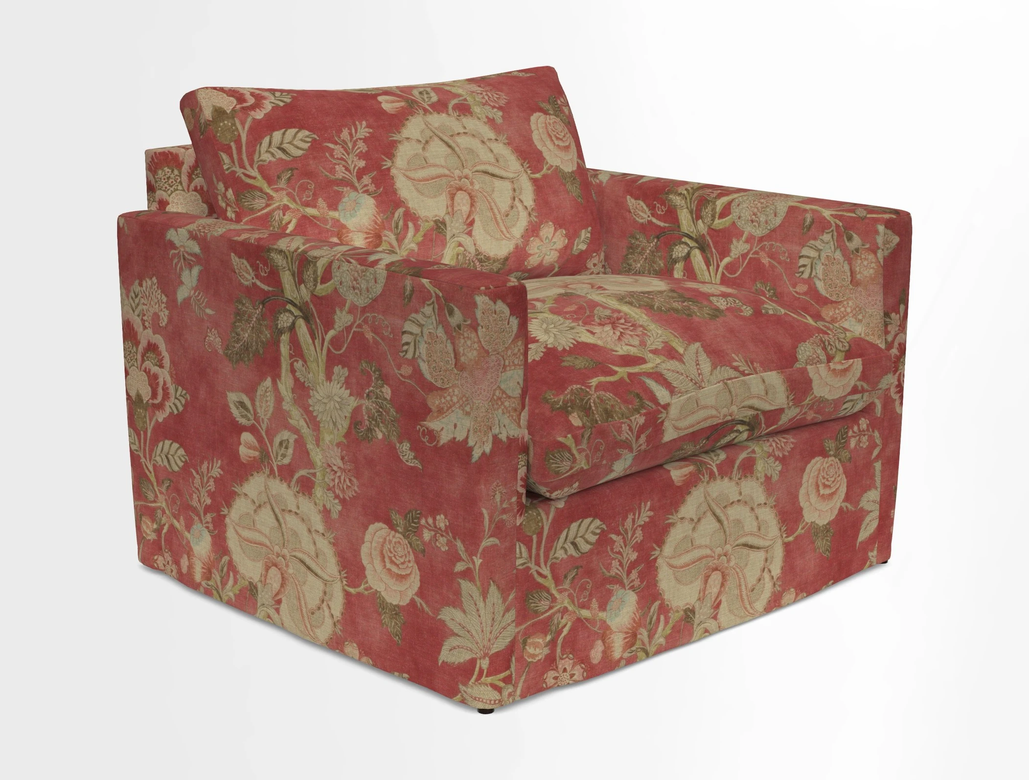 Heyshott Snuggler in Two Tone Plain Biscuit. Loose cover option available