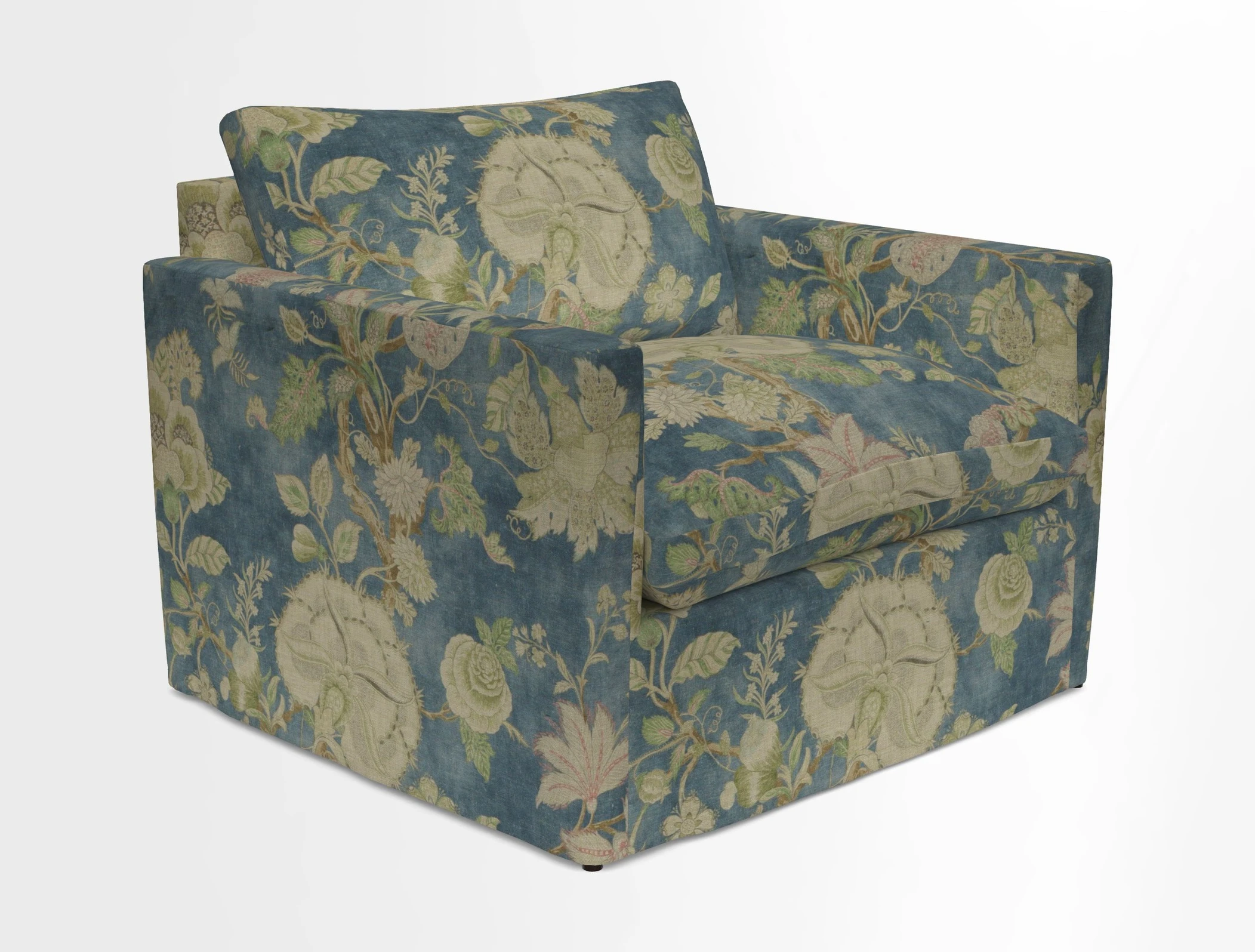 Heyshott Snuggler in Two Tone Plain Biscuit. Loose cover option available