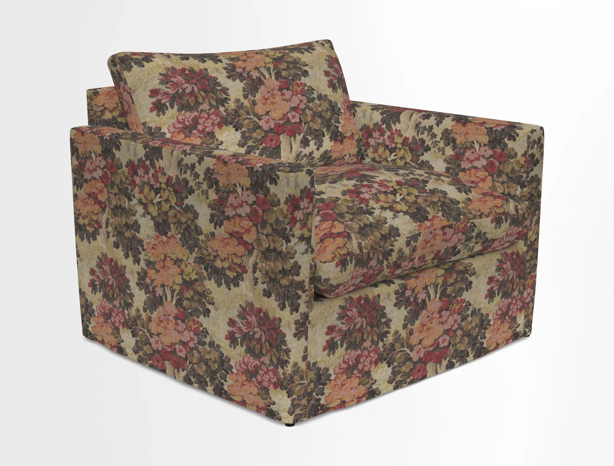 Heyshott Snuggler in Two Tone Plain Biscuit. Loose cover option available
