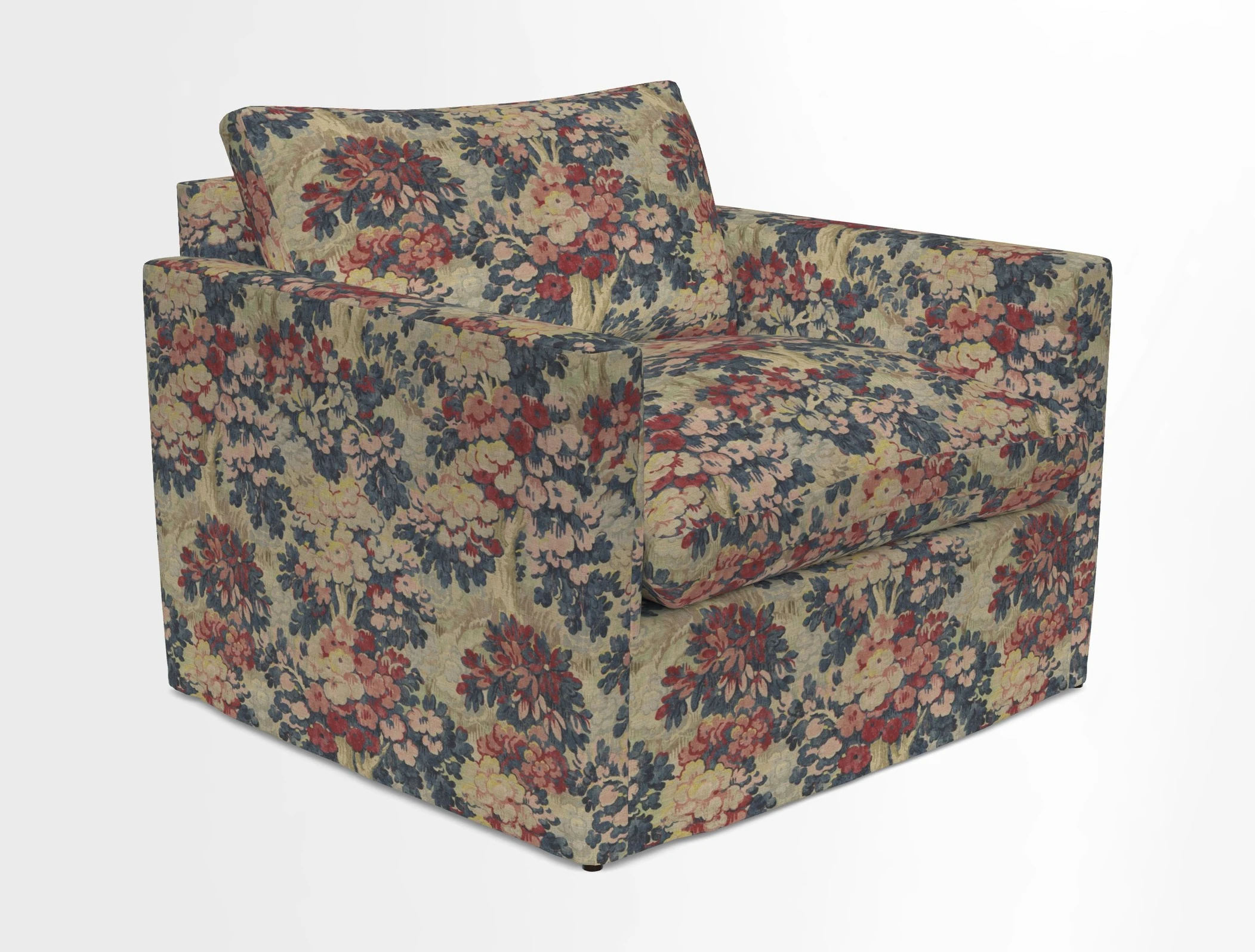 Heyshott Snuggler in Two Tone Plain Biscuit. Loose cover option available