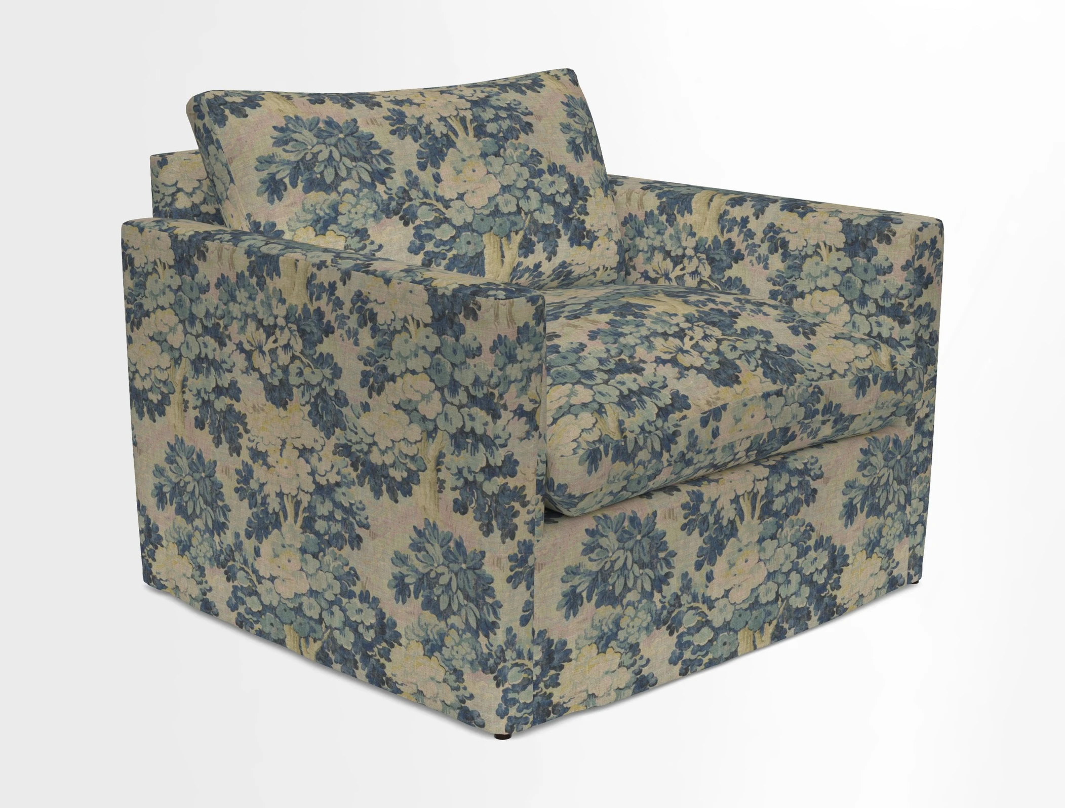 Heyshott Snuggler in Two Tone Plain Biscuit. Loose cover option available
