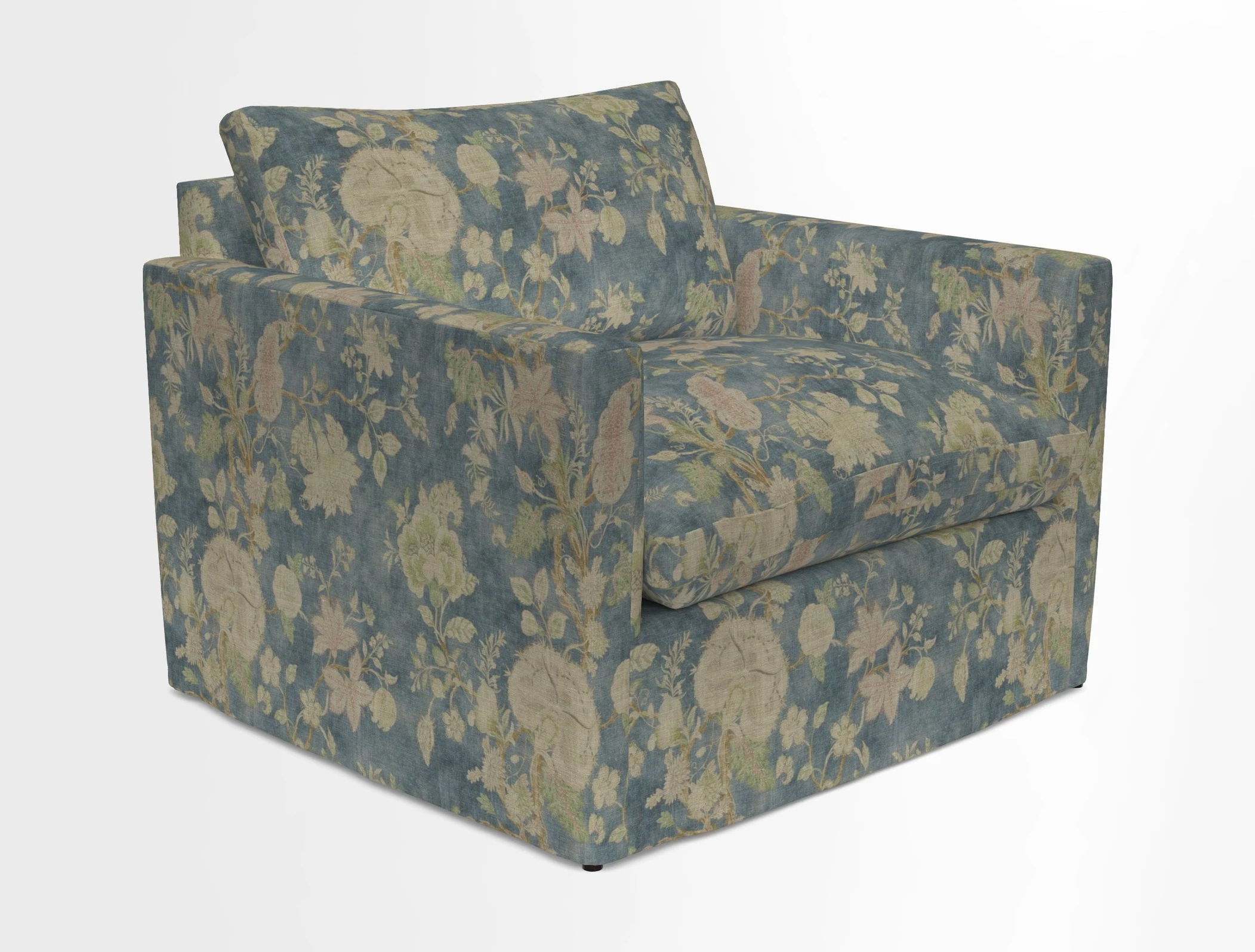 Heyshott Snuggler in Two Tone Plain Biscuit. Loose cover option available