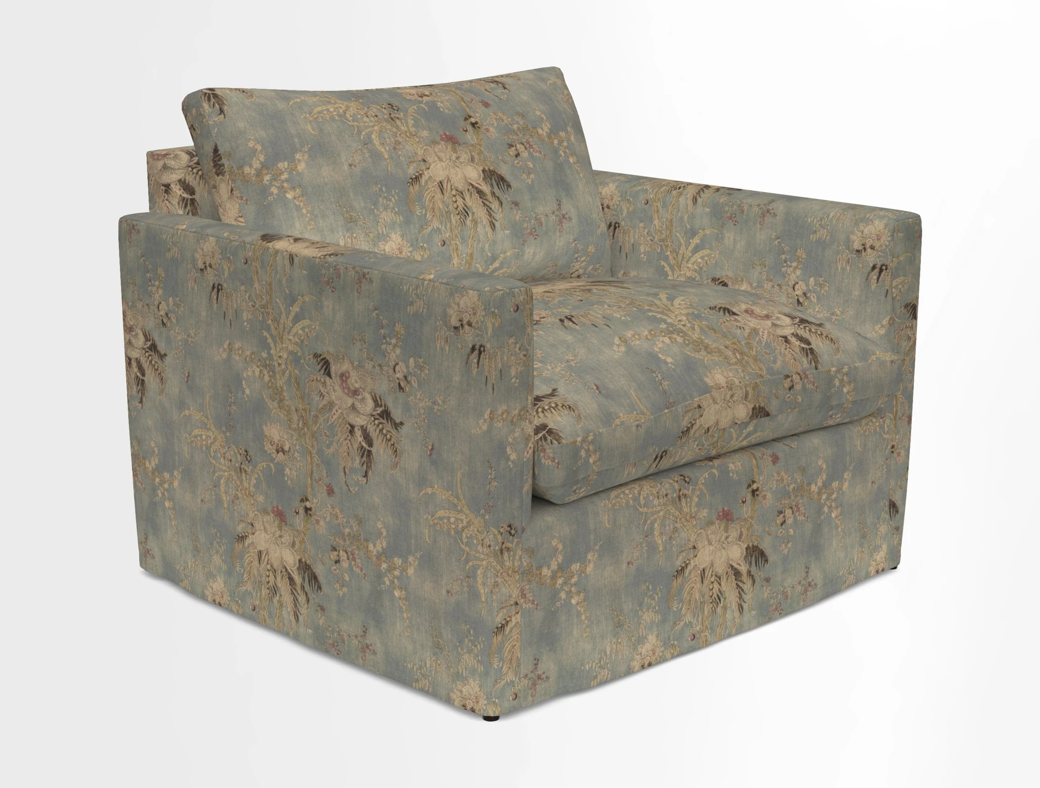Heyshott Snuggler in Two Tone Plain Biscuit. Loose cover option available