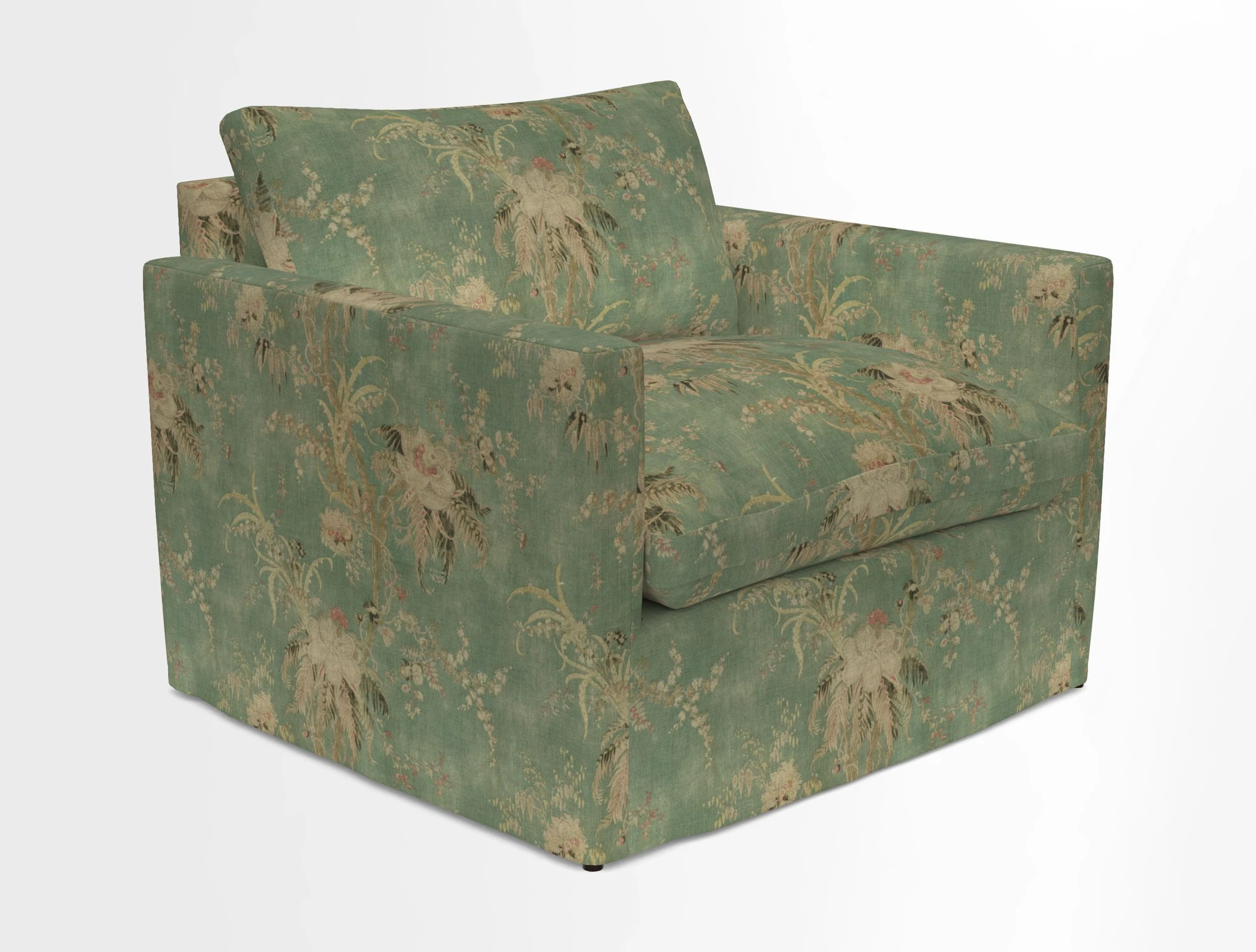 Heyshott Snuggler in Two Tone Plain Biscuit. Loose cover option available