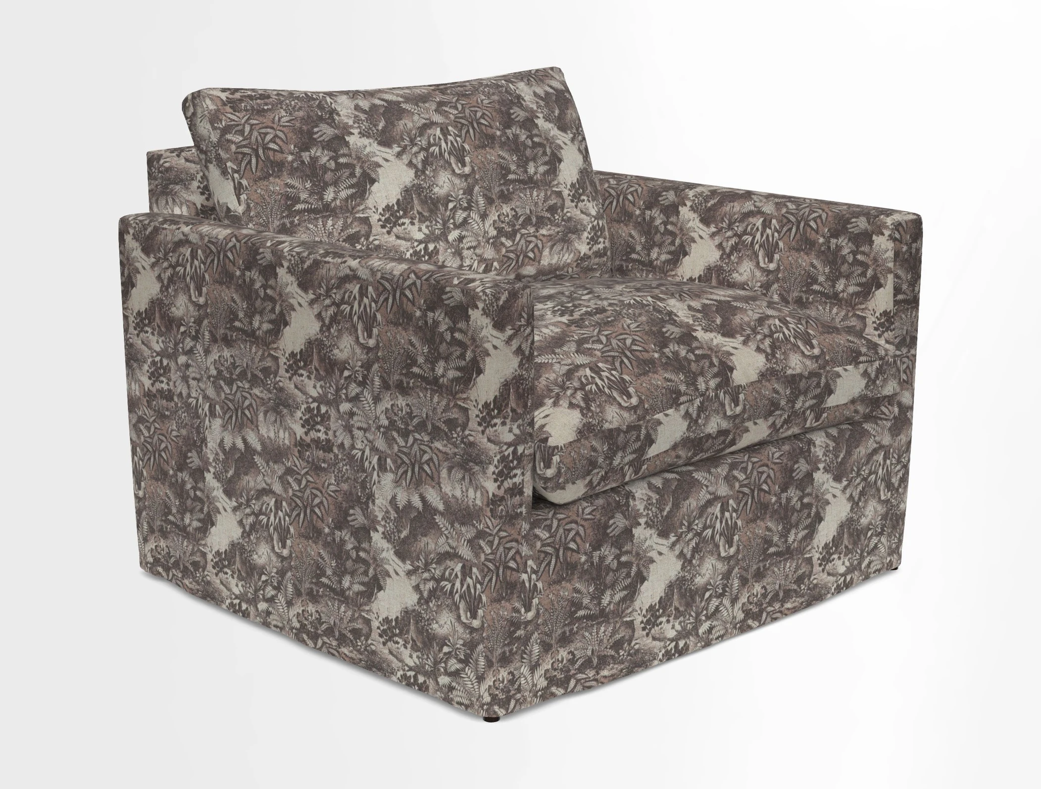 Heyshott Snuggler in Two Tone Plain Biscuit. Loose cover option available