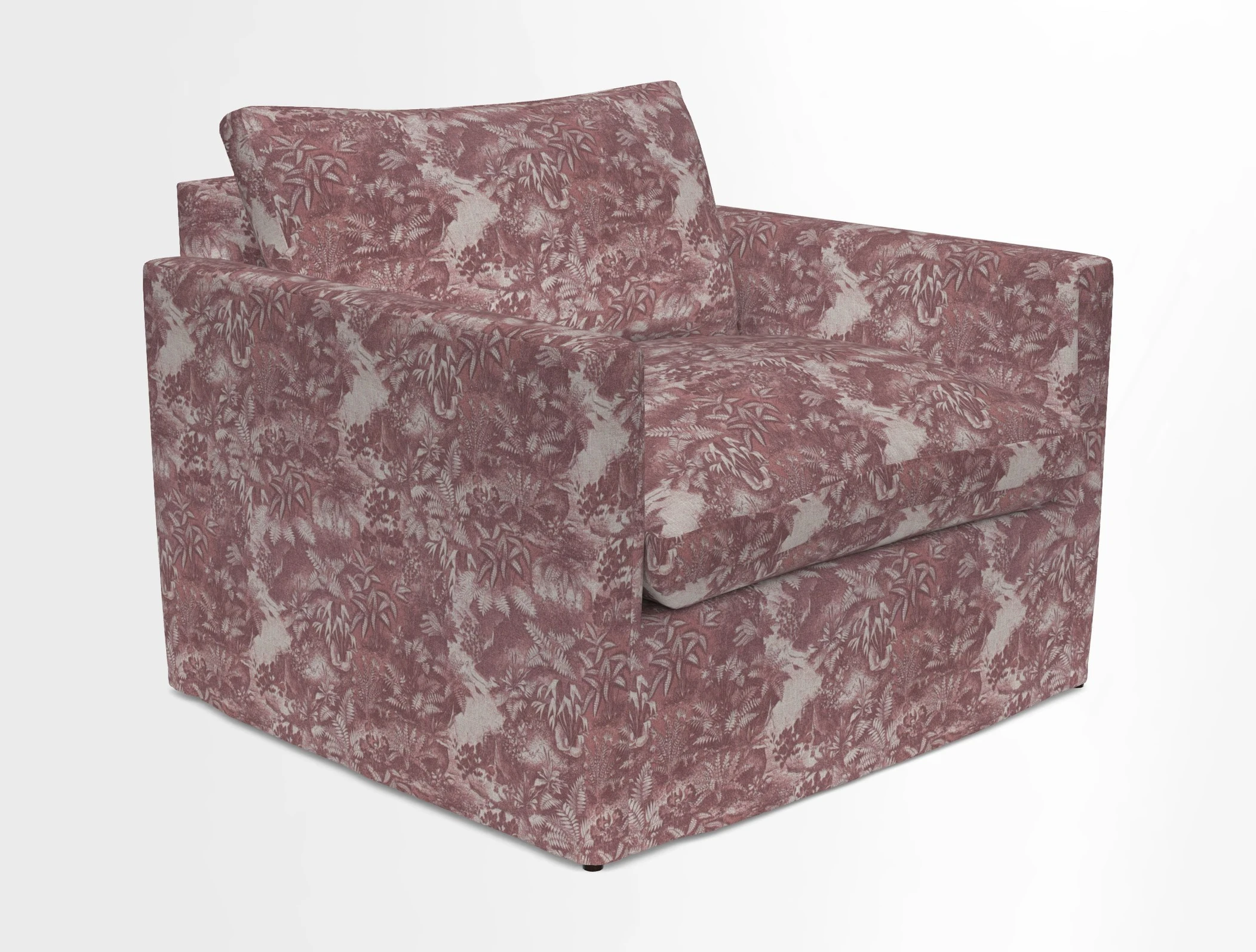 Heyshott Snuggler in Two Tone Plain Biscuit. Loose cover option available