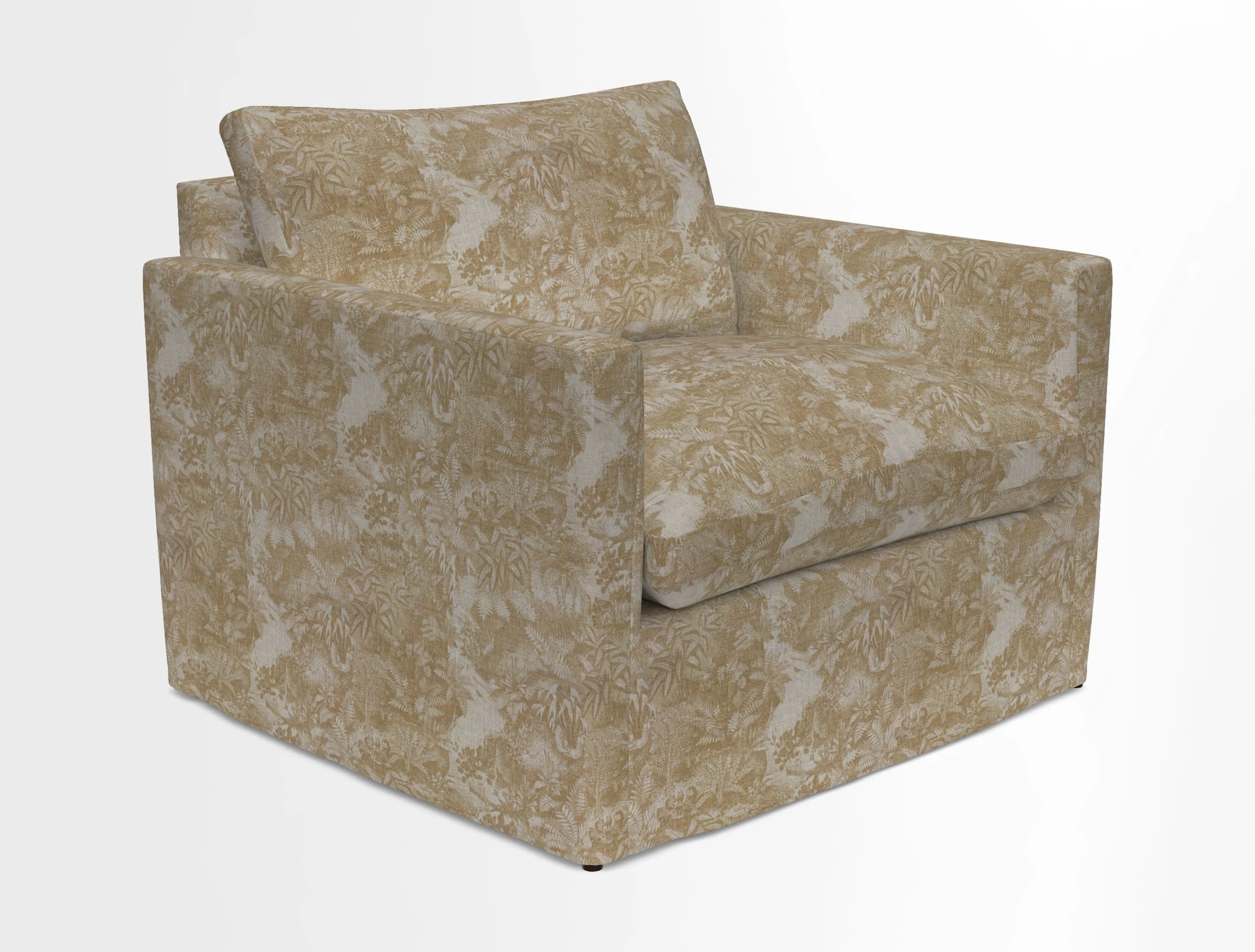 Heyshott Snuggler in Two Tone Plain Biscuit. Loose cover option available