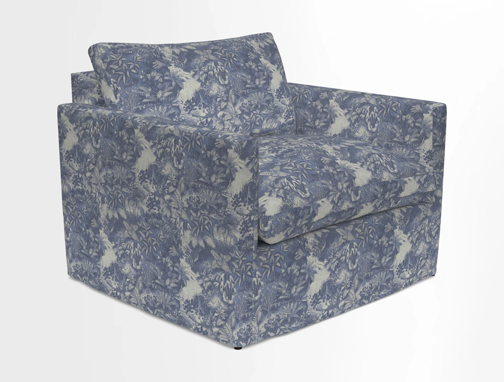 Heyshott Snuggler in Two Tone Plain Biscuit. Loose cover option available