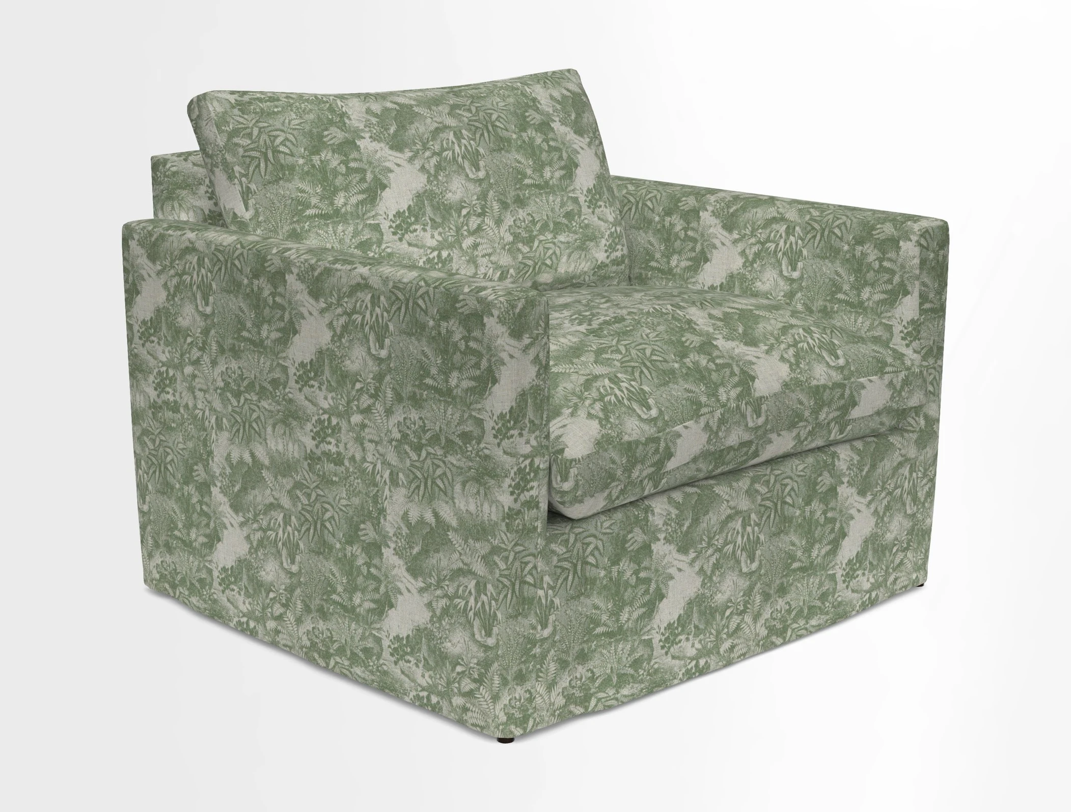 Heyshott Snuggler in Two Tone Plain Biscuit. Loose cover option available