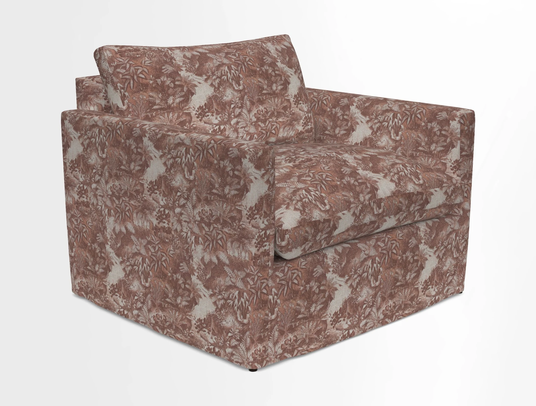 Heyshott Snuggler in Two Tone Plain Biscuit. Loose cover option available