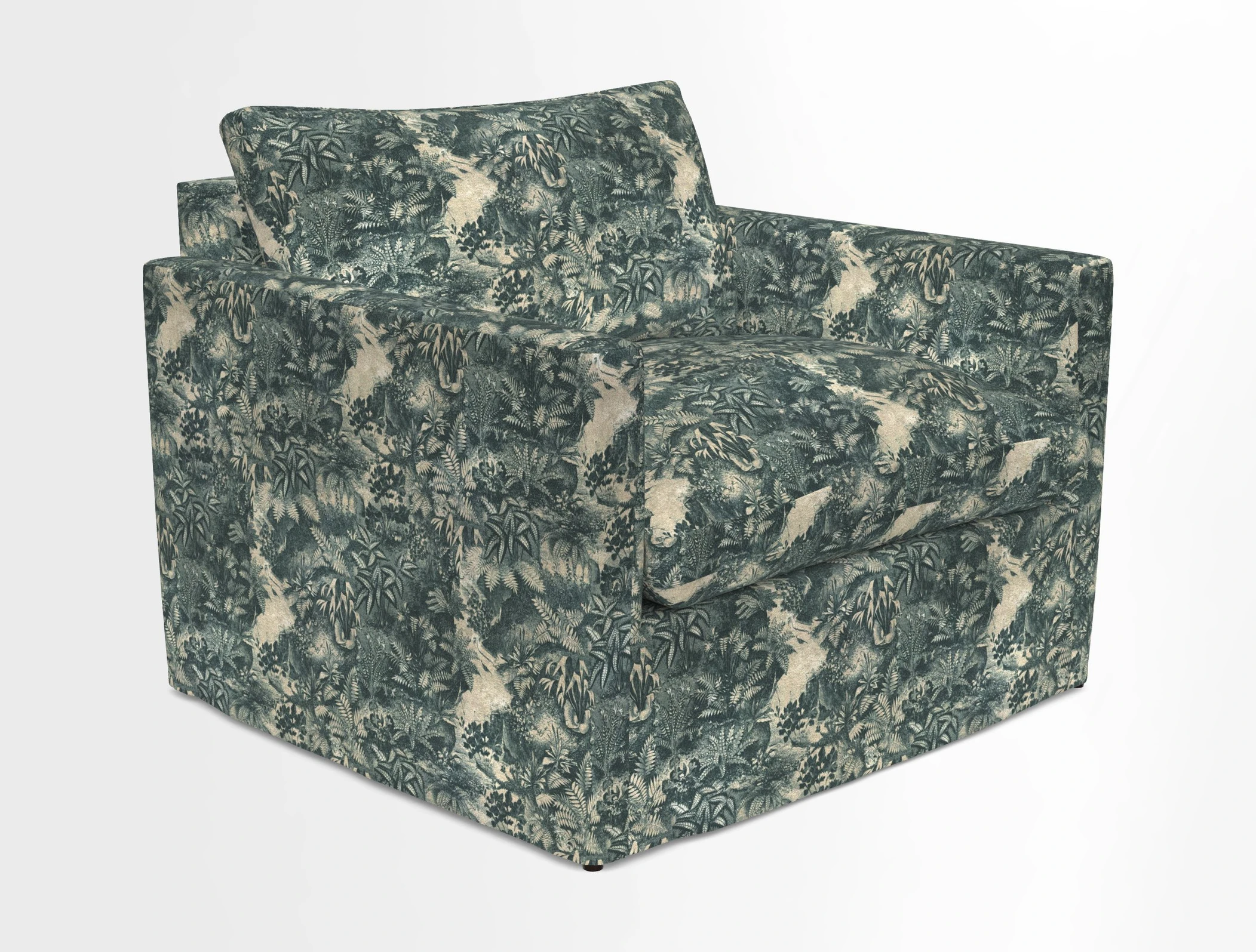 Heyshott Snuggler in Two Tone Plain Biscuit. Loose cover option available