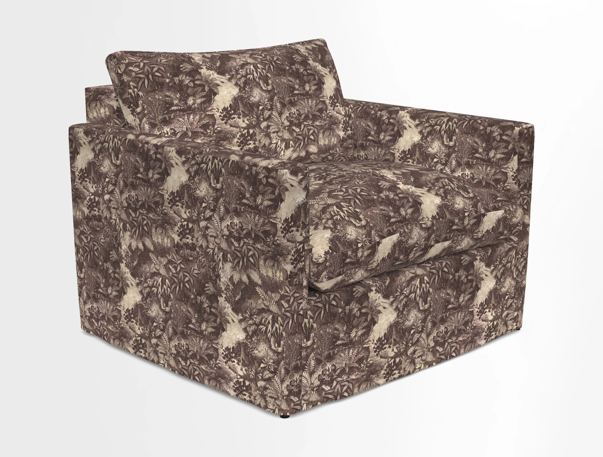 Heyshott Snuggler in Two Tone Plain Biscuit. Loose cover option available