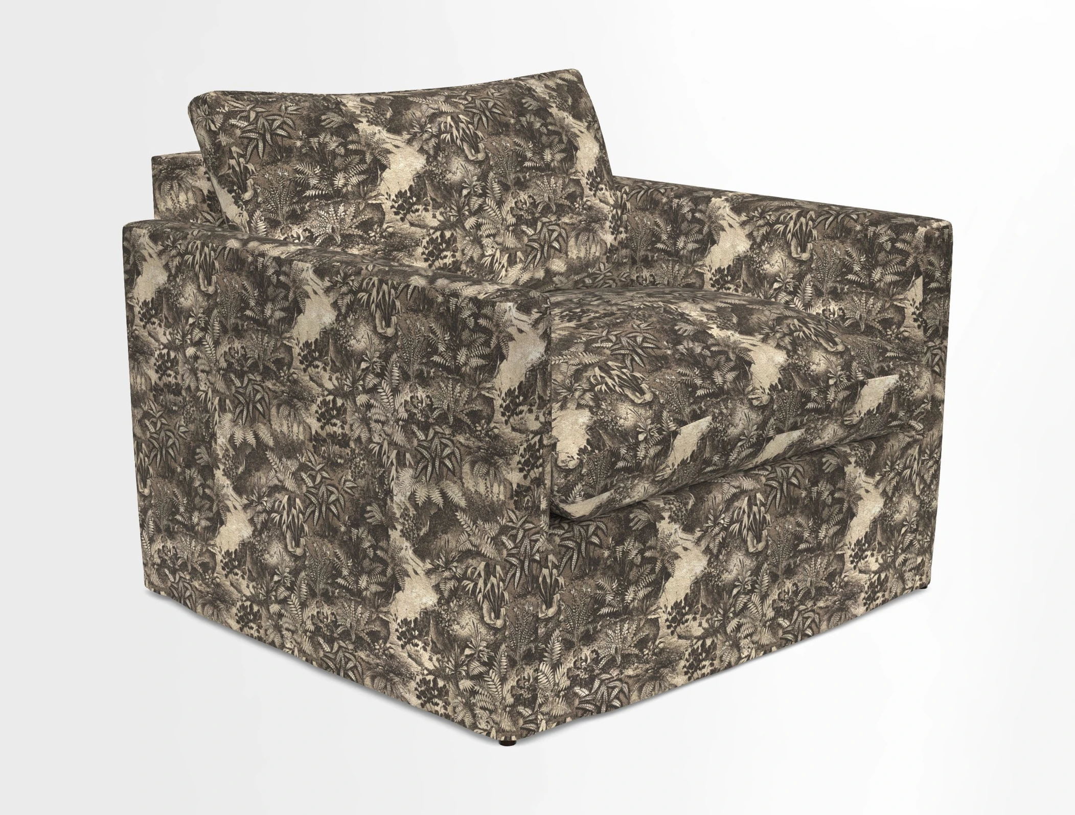 Heyshott Snuggler in Two Tone Plain Biscuit. Loose cover option available