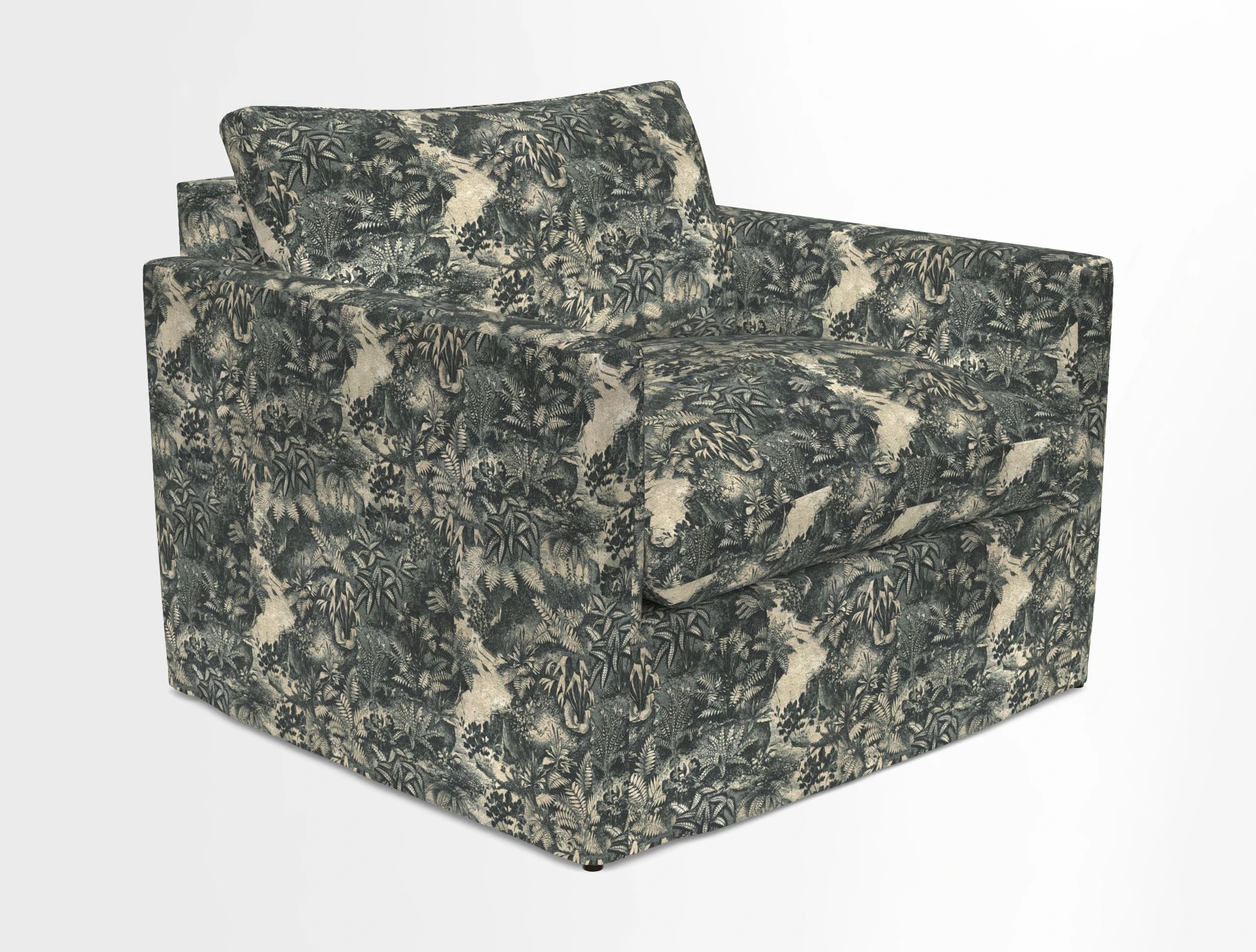 Heyshott Snuggler in Two Tone Plain Biscuit. Loose cover option available