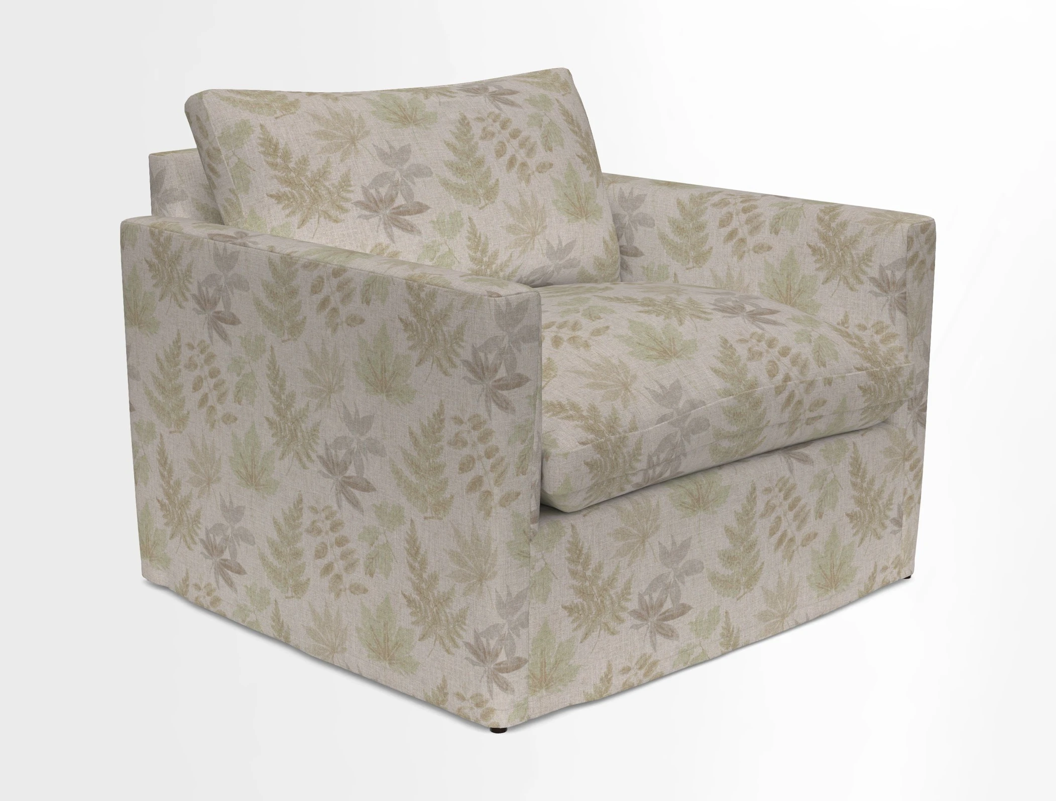 Heyshott Snuggler in Two Tone Plain Biscuit. Loose cover option available