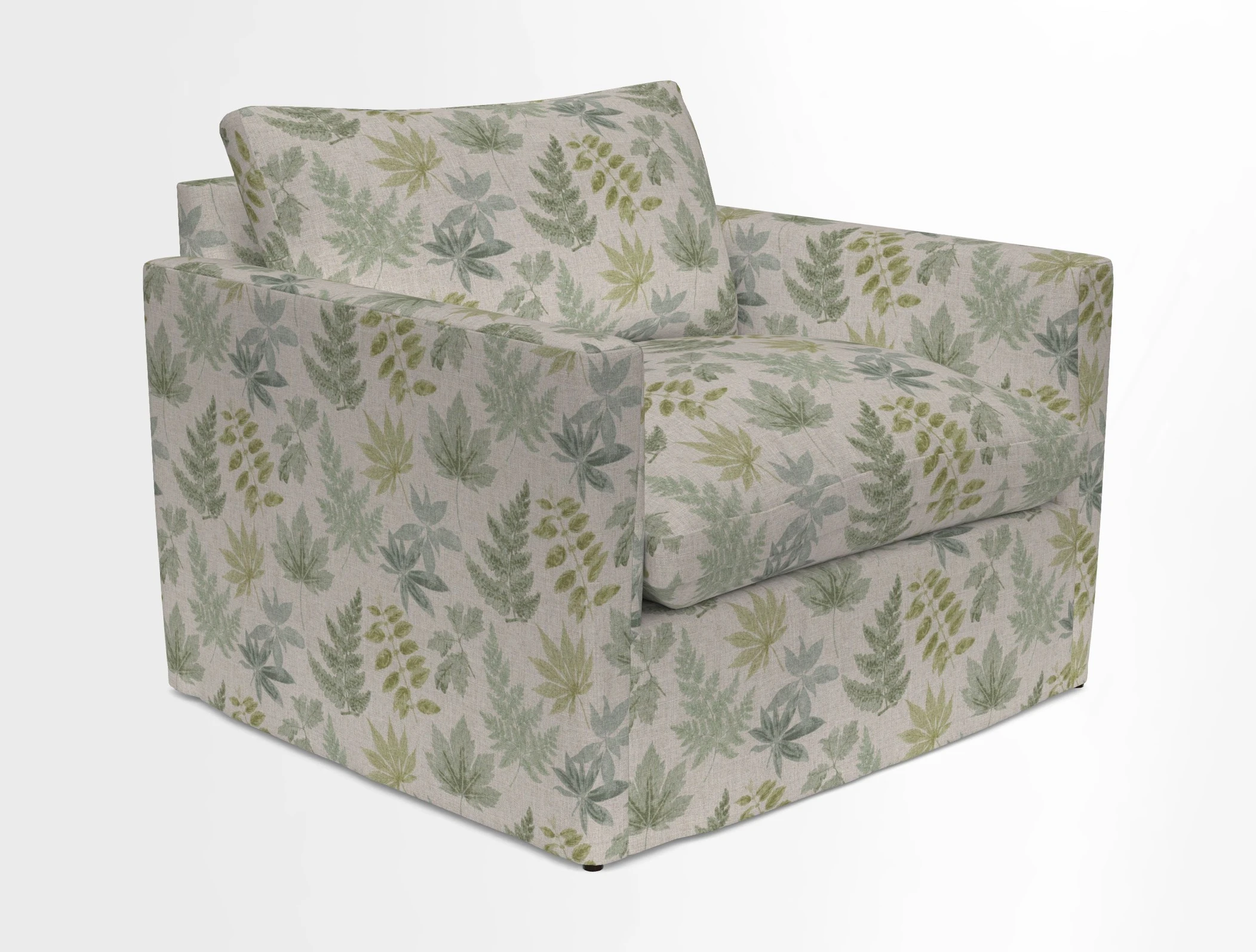 Heyshott Snuggler in Two Tone Plain Biscuit. Loose cover option available