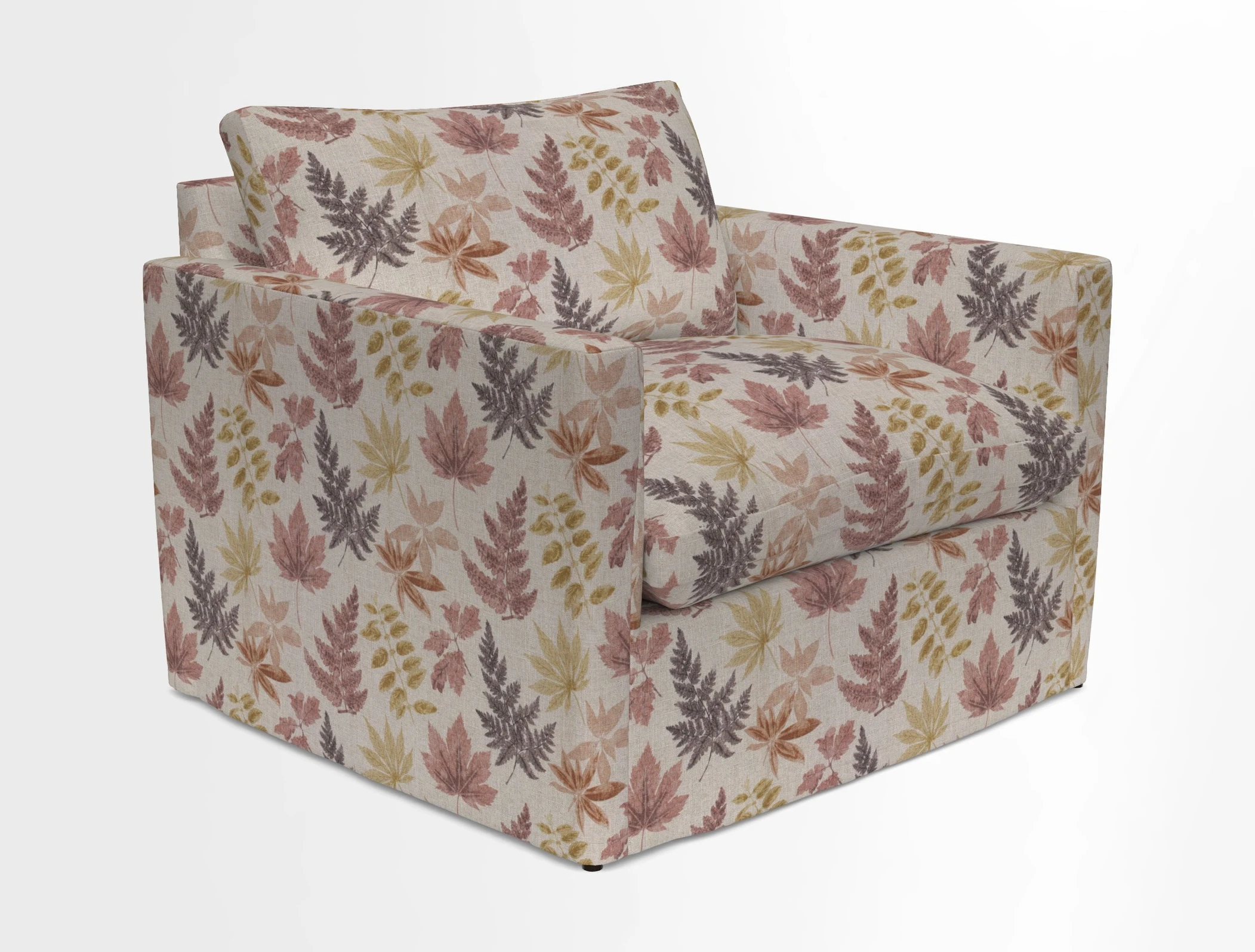 Heyshott Snuggler in Two Tone Plain Biscuit. Loose cover option available