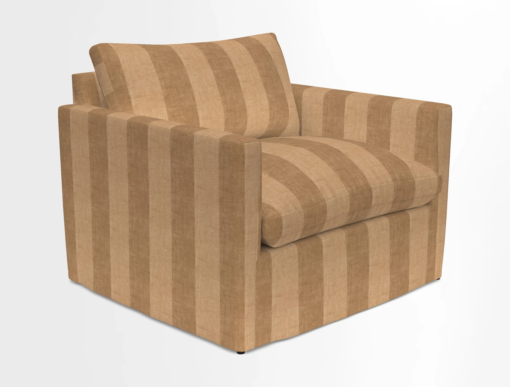 Heyshott Snuggler in Two Tone Plain Biscuit. Loose cover option available