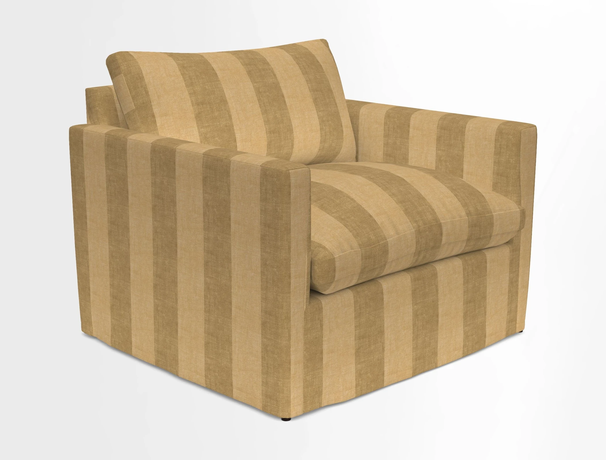 Heyshott Snuggler in Two Tone Plain Biscuit. Loose cover option available