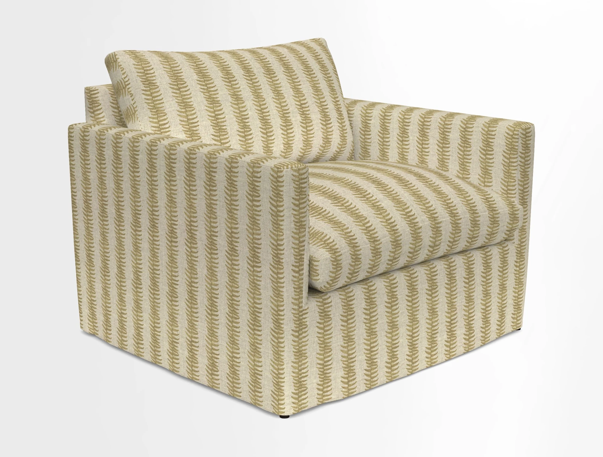 Heyshott Snuggler in Two Tone Plain Biscuit. Loose cover option available