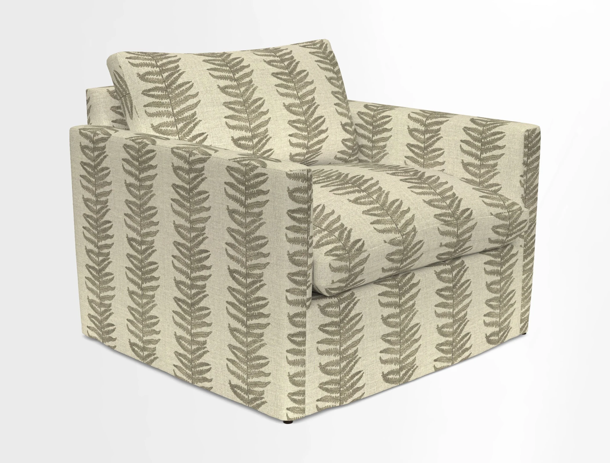 Heyshott Snuggler in Two Tone Plain Biscuit. Loose cover option available