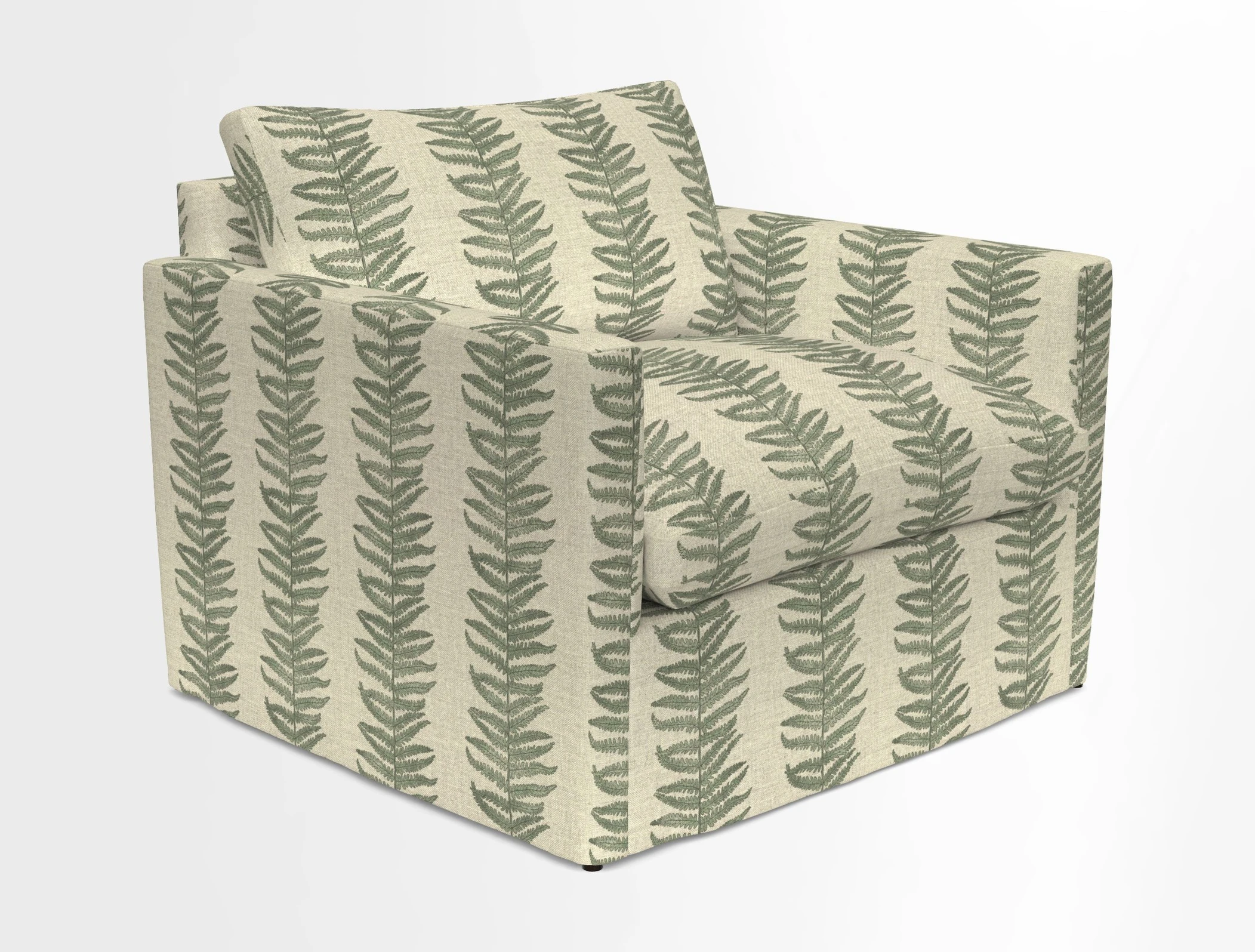 Heyshott Snuggler in Two Tone Plain Biscuit. Loose cover option available