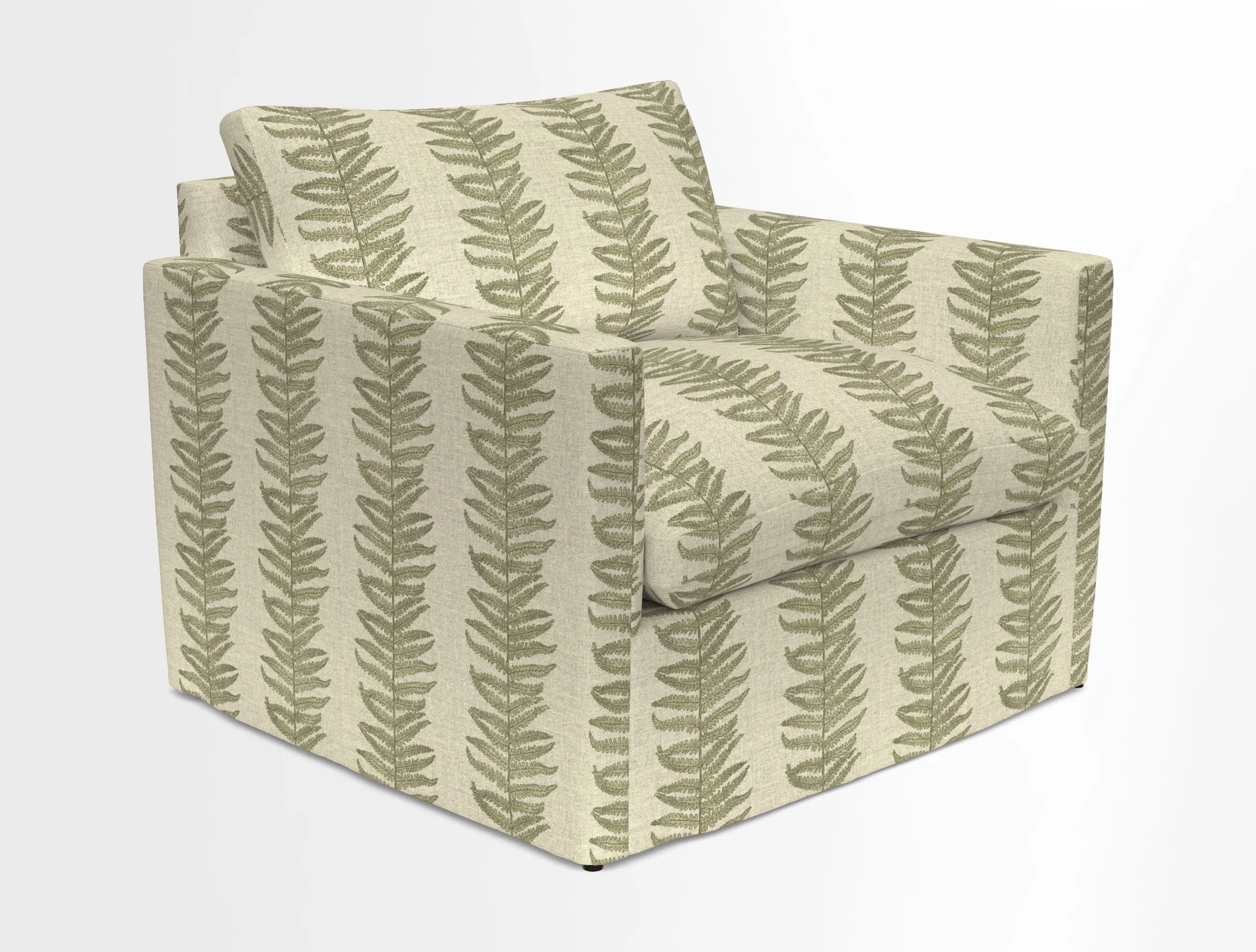 Heyshott Snuggler in Two Tone Plain Biscuit. Loose cover option available