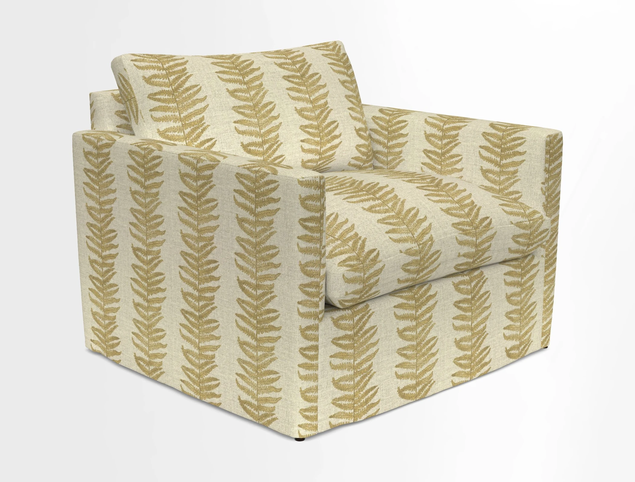 Heyshott Snuggler in Two Tone Plain Biscuit. Loose cover option available
