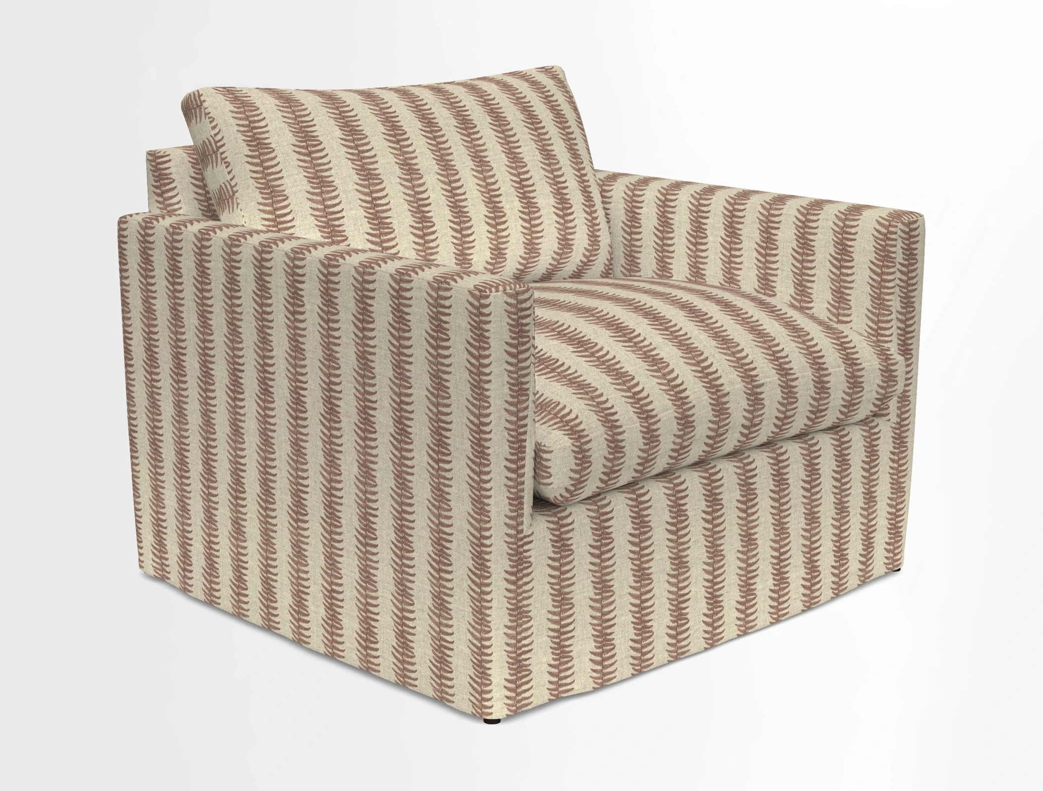 Heyshott Snuggler in Two Tone Plain Biscuit. Loose cover option available