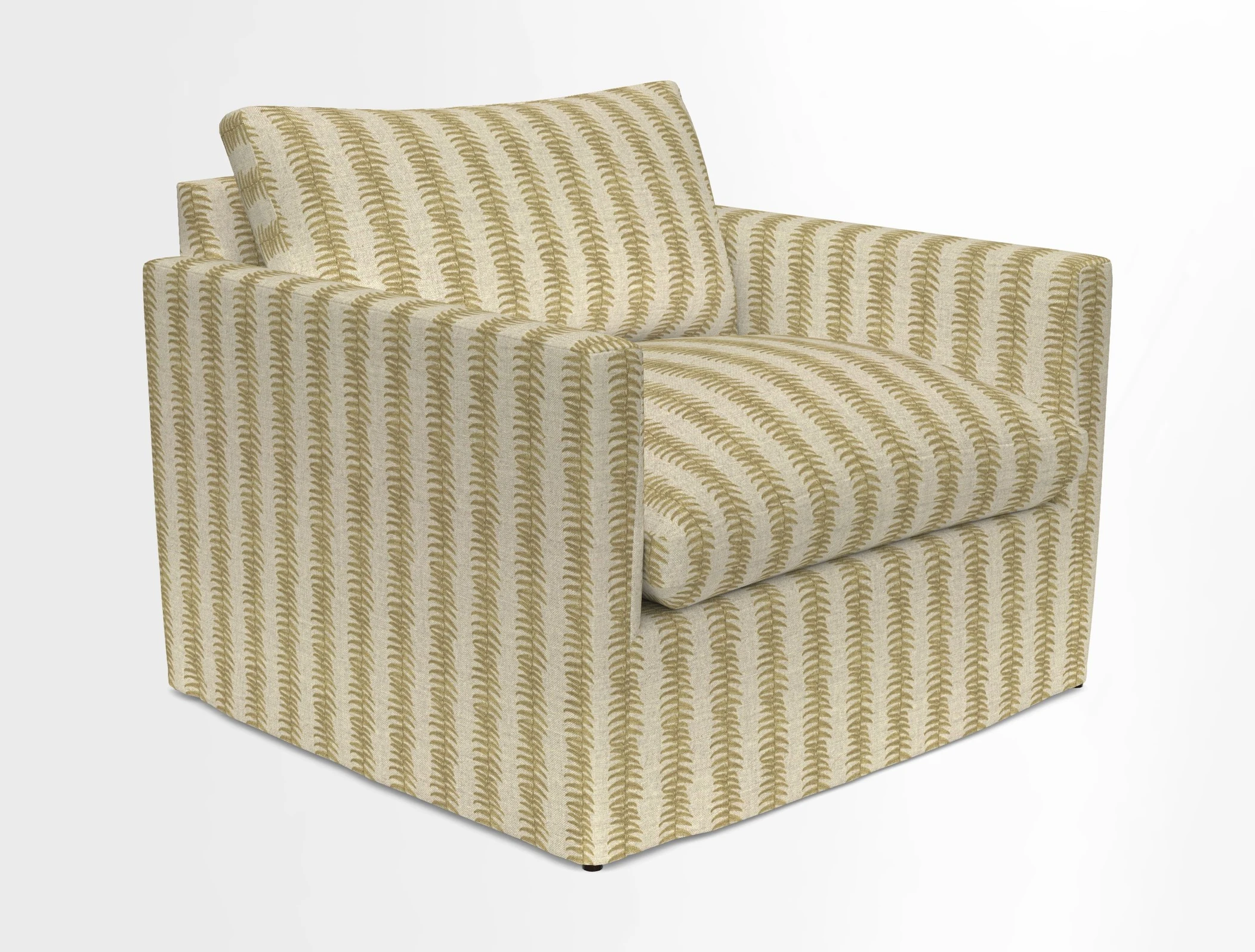 Heyshott Snuggler in Two Tone Plain Biscuit. Loose cover option available