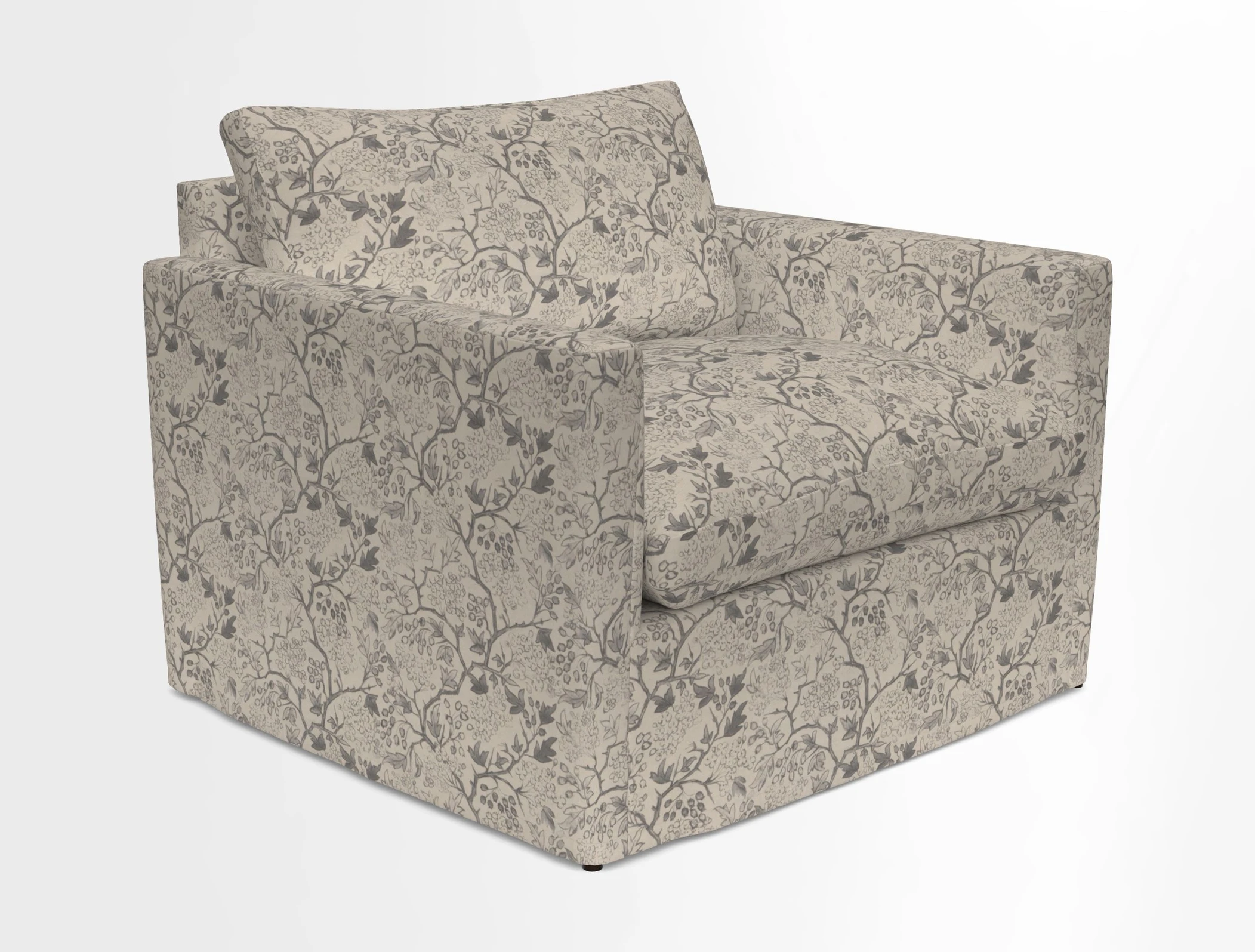 Heyshott Snuggler in Two Tone Plain Biscuit. Loose cover option available
