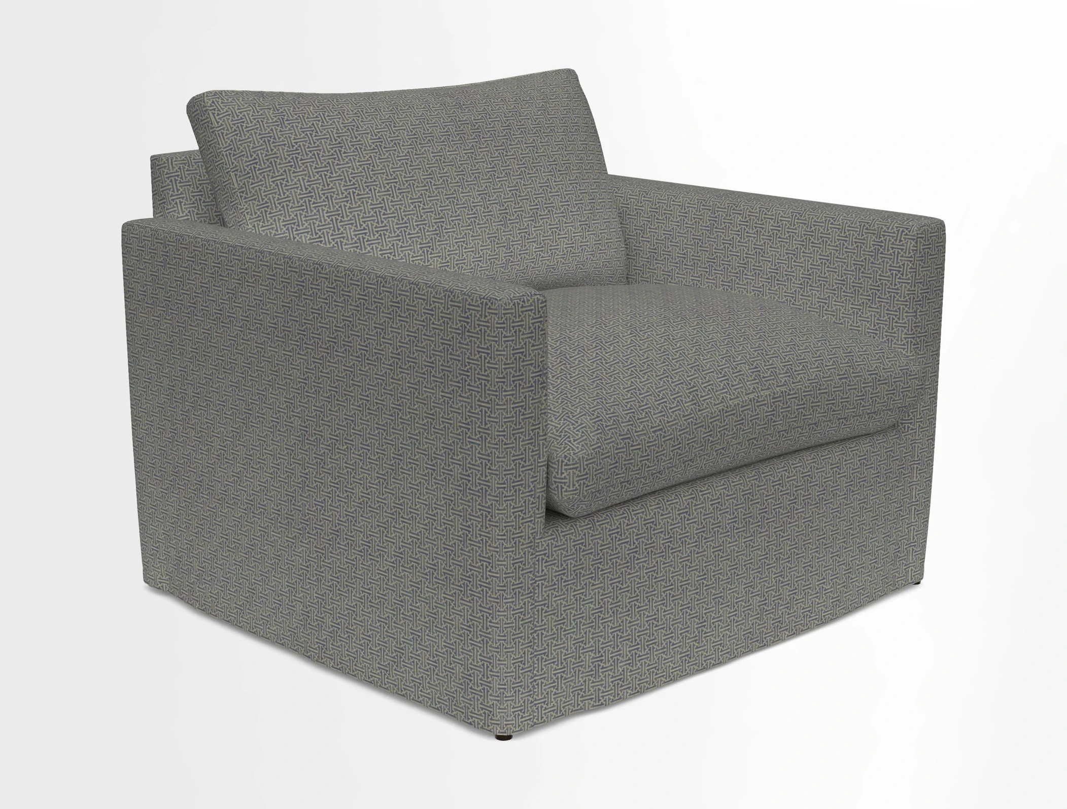 Heyshott Snuggler in Two Tone Plain Biscuit. Loose cover option available