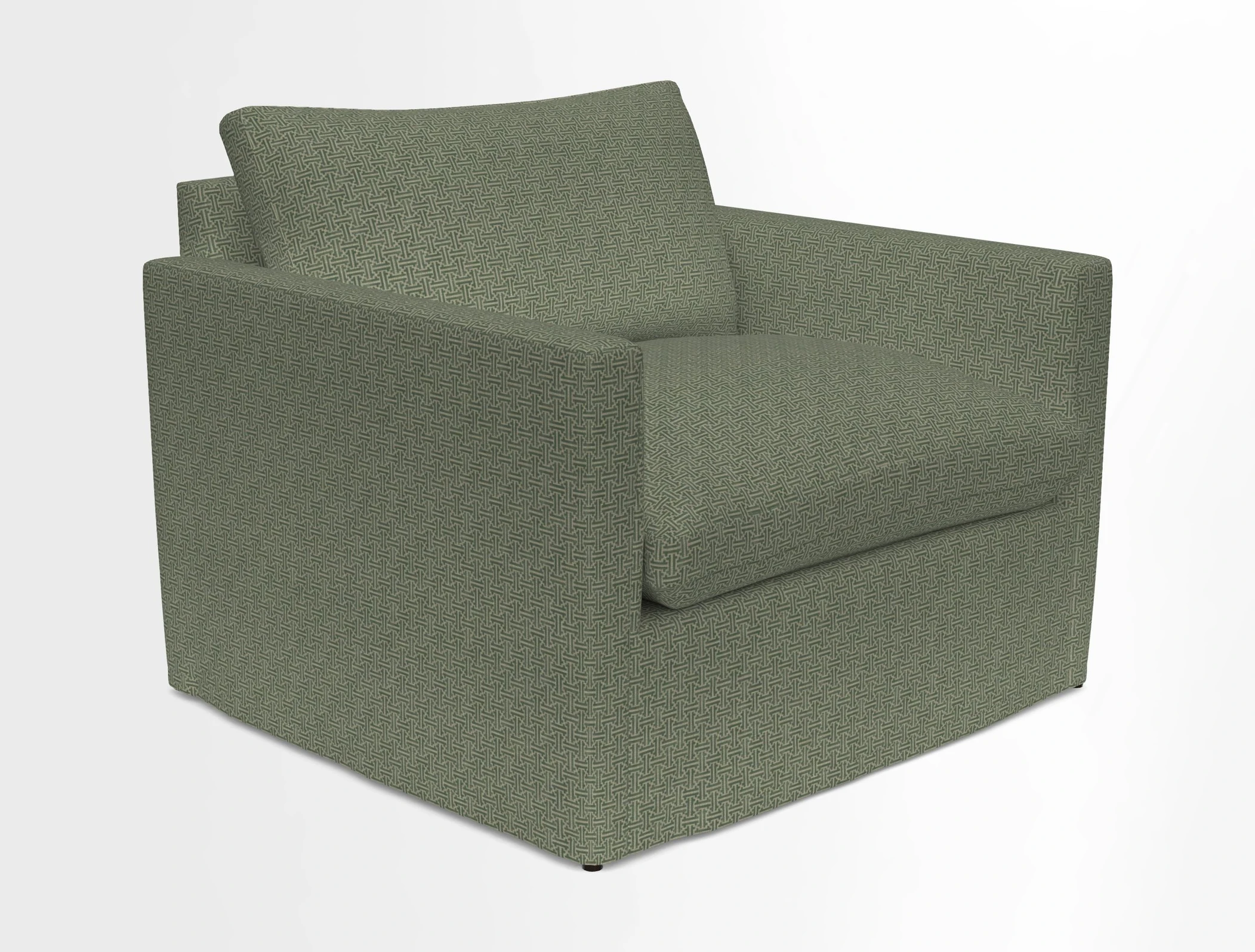 Heyshott Snuggler in Two Tone Plain Biscuit. Loose cover option available