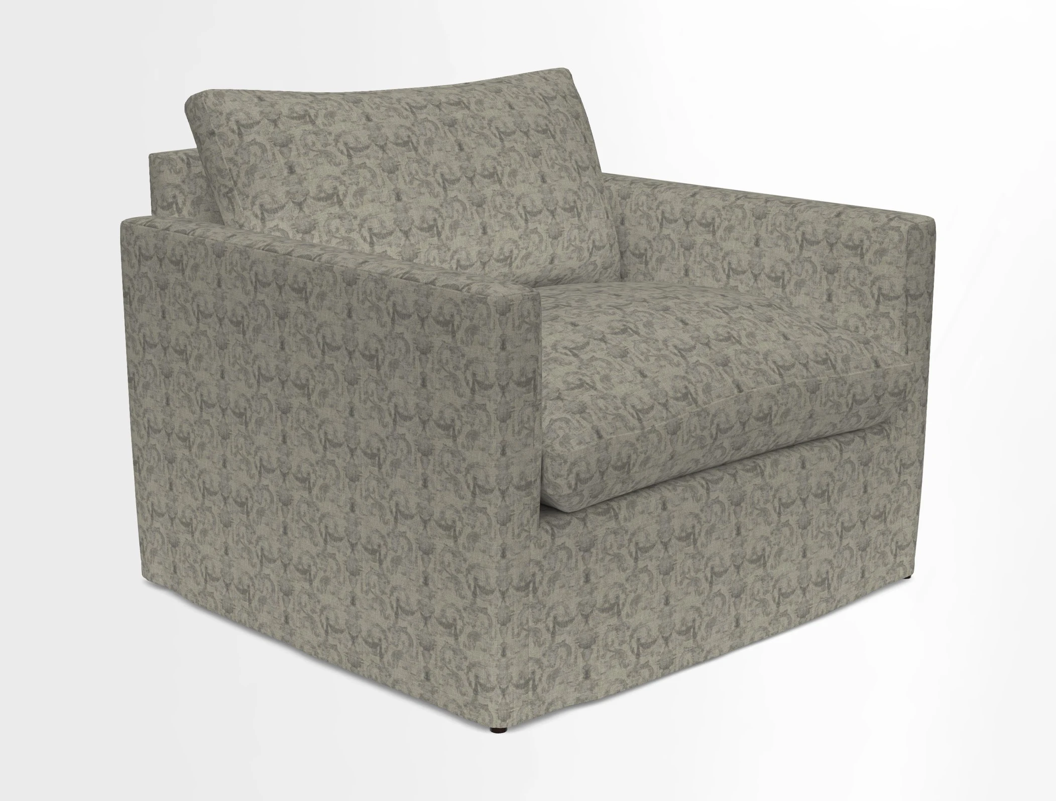 Heyshott Snuggler in Two Tone Plain Biscuit. Loose cover option available