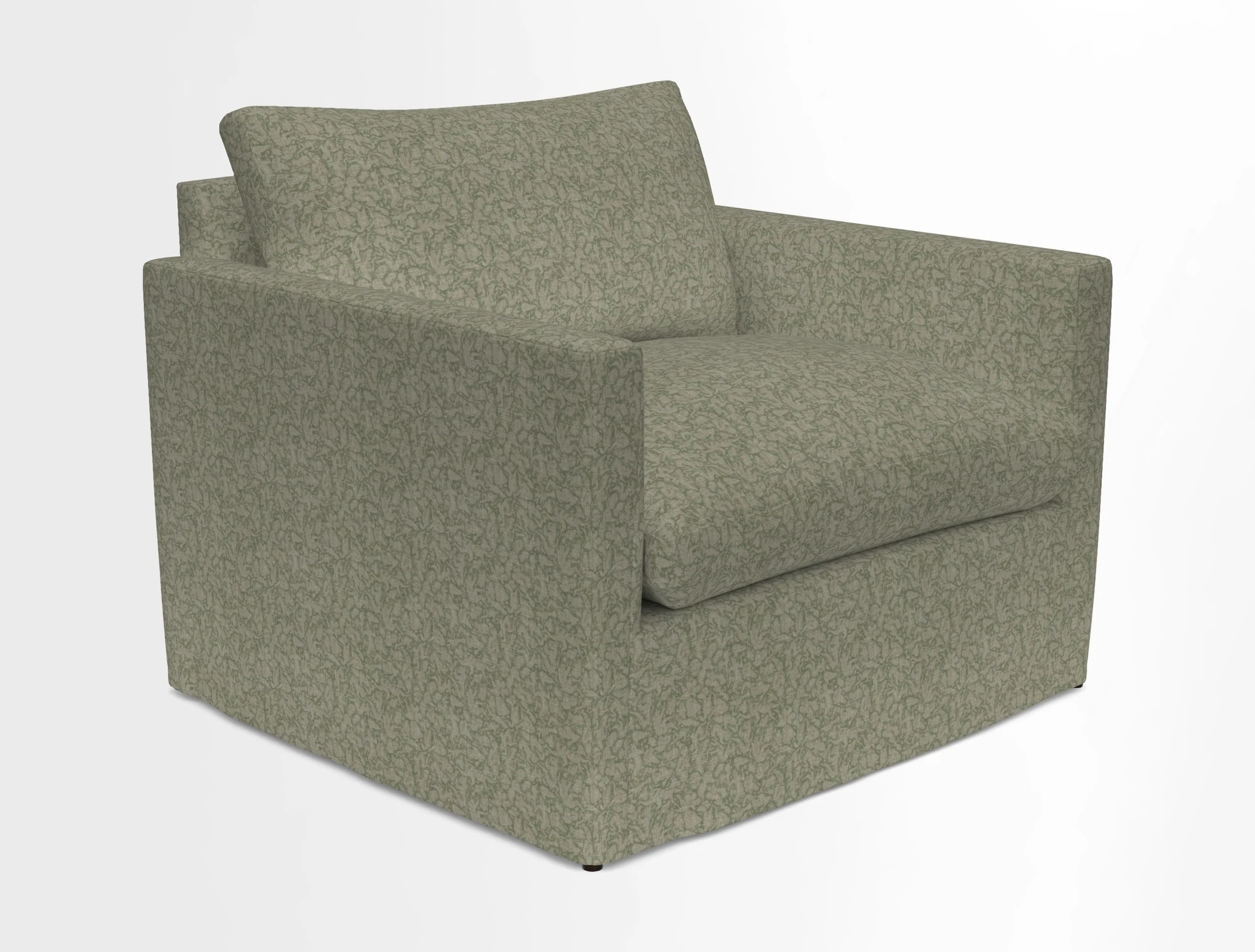 Heyshott Snuggler in Two Tone Plain Biscuit. Loose cover option available