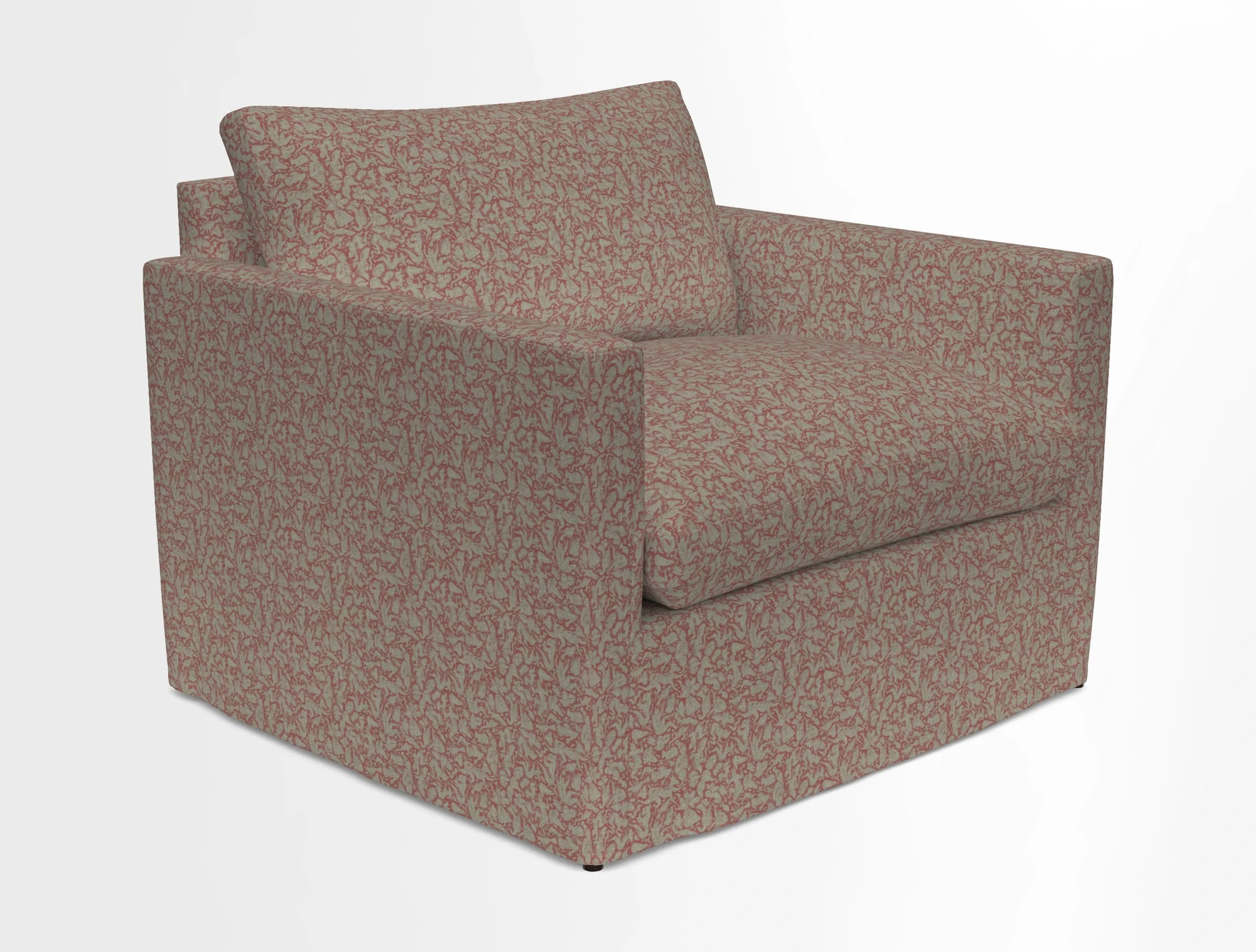 Heyshott Snuggler in Two Tone Plain Biscuit. Loose cover option available