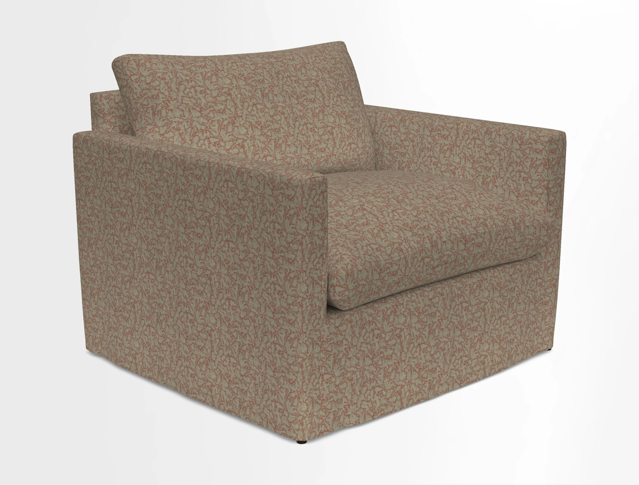 Heyshott Snuggler in Two Tone Plain Biscuit. Loose cover option available