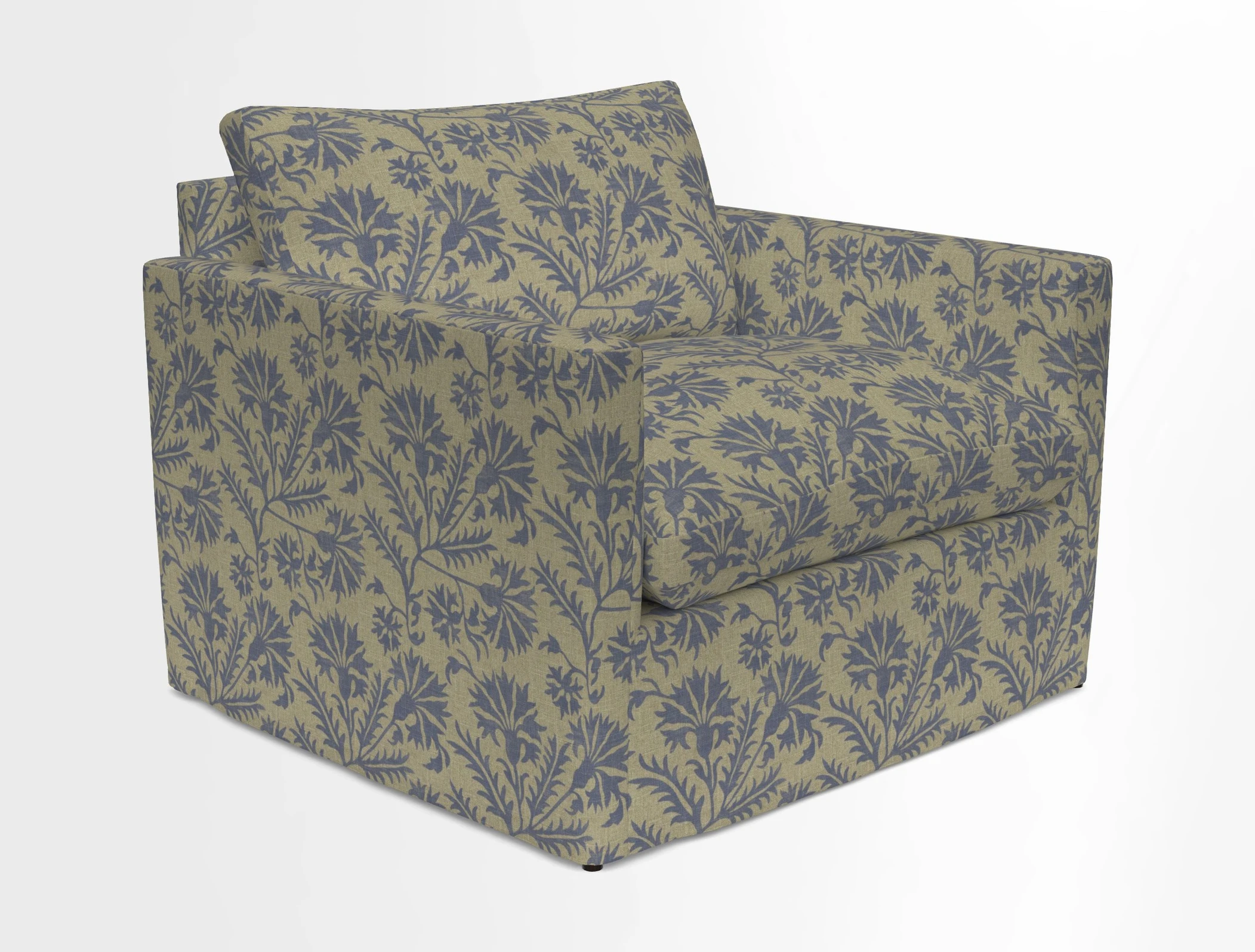Heyshott Snuggler in Two Tone Plain Biscuit. Loose cover option available