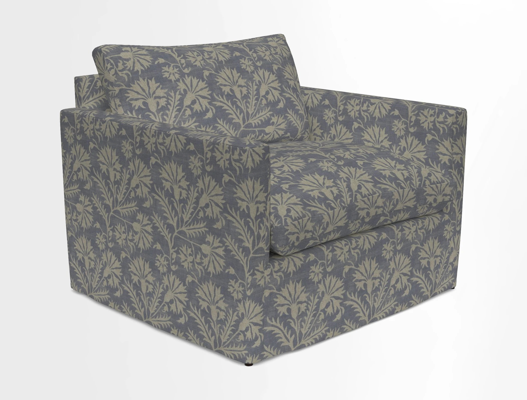 Heyshott Snuggler in Two Tone Plain Biscuit. Loose cover option available