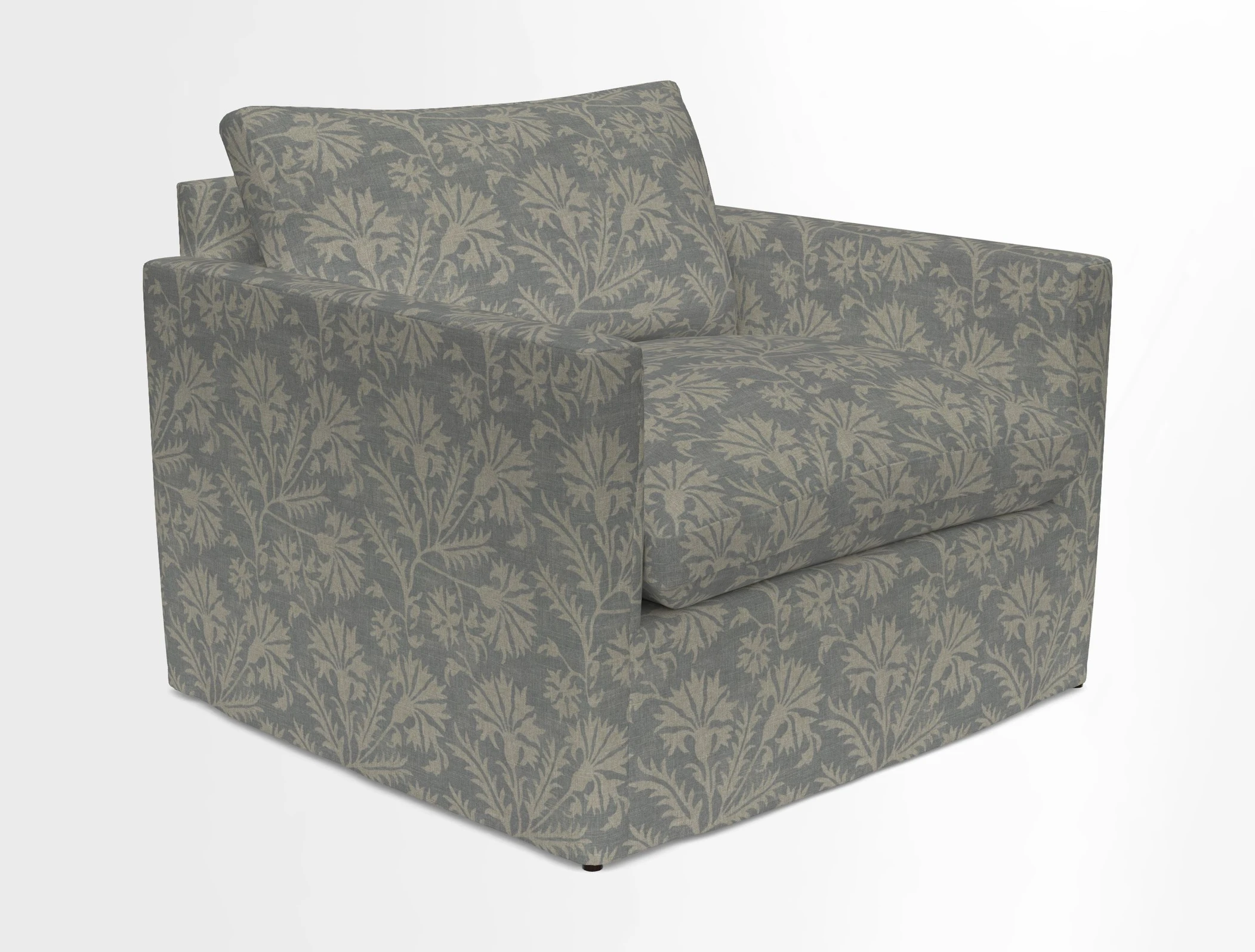 Heyshott Snuggler in Two Tone Plain Biscuit. Loose cover option available