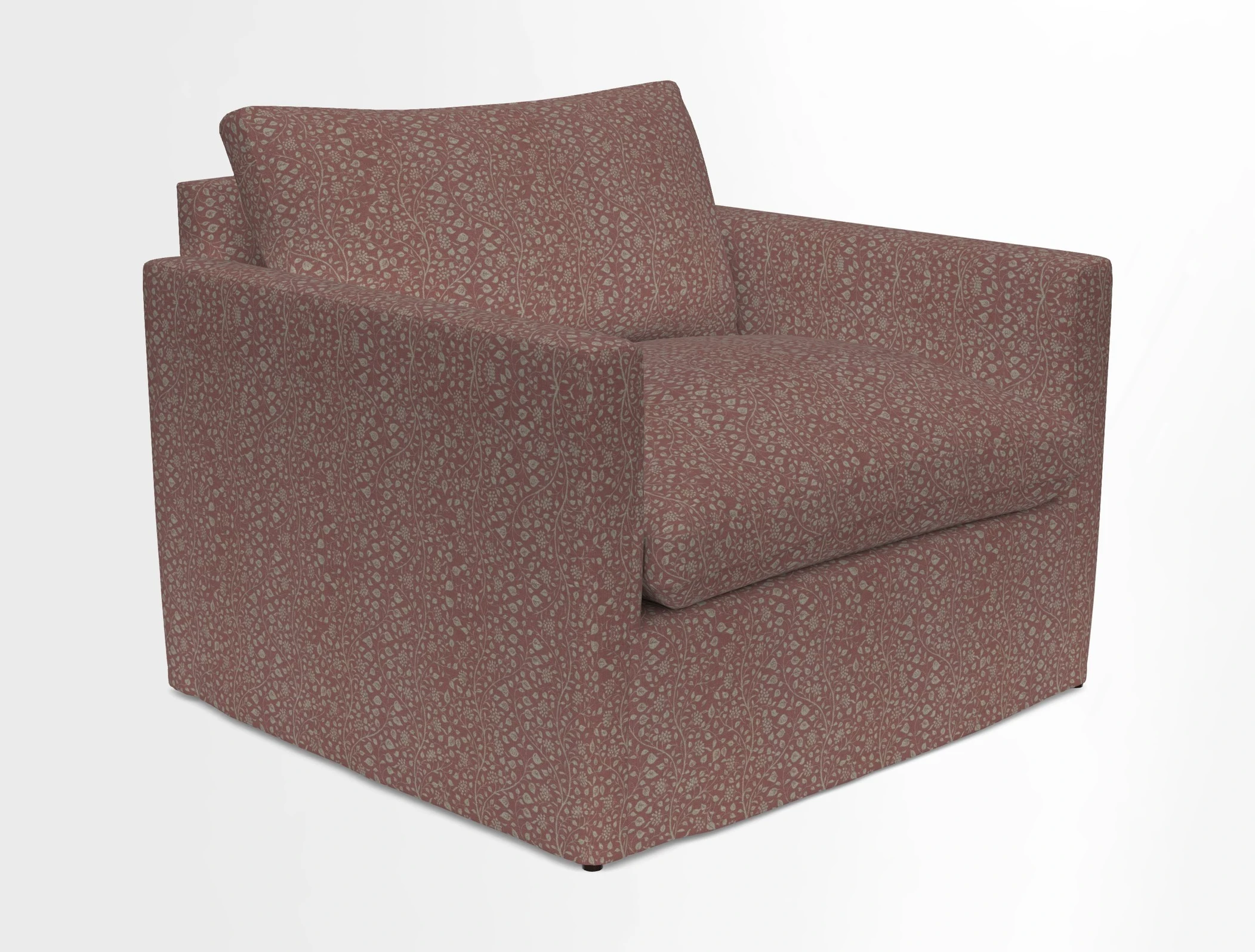 Heyshott Snuggler in Two Tone Plain Biscuit. Loose cover option available