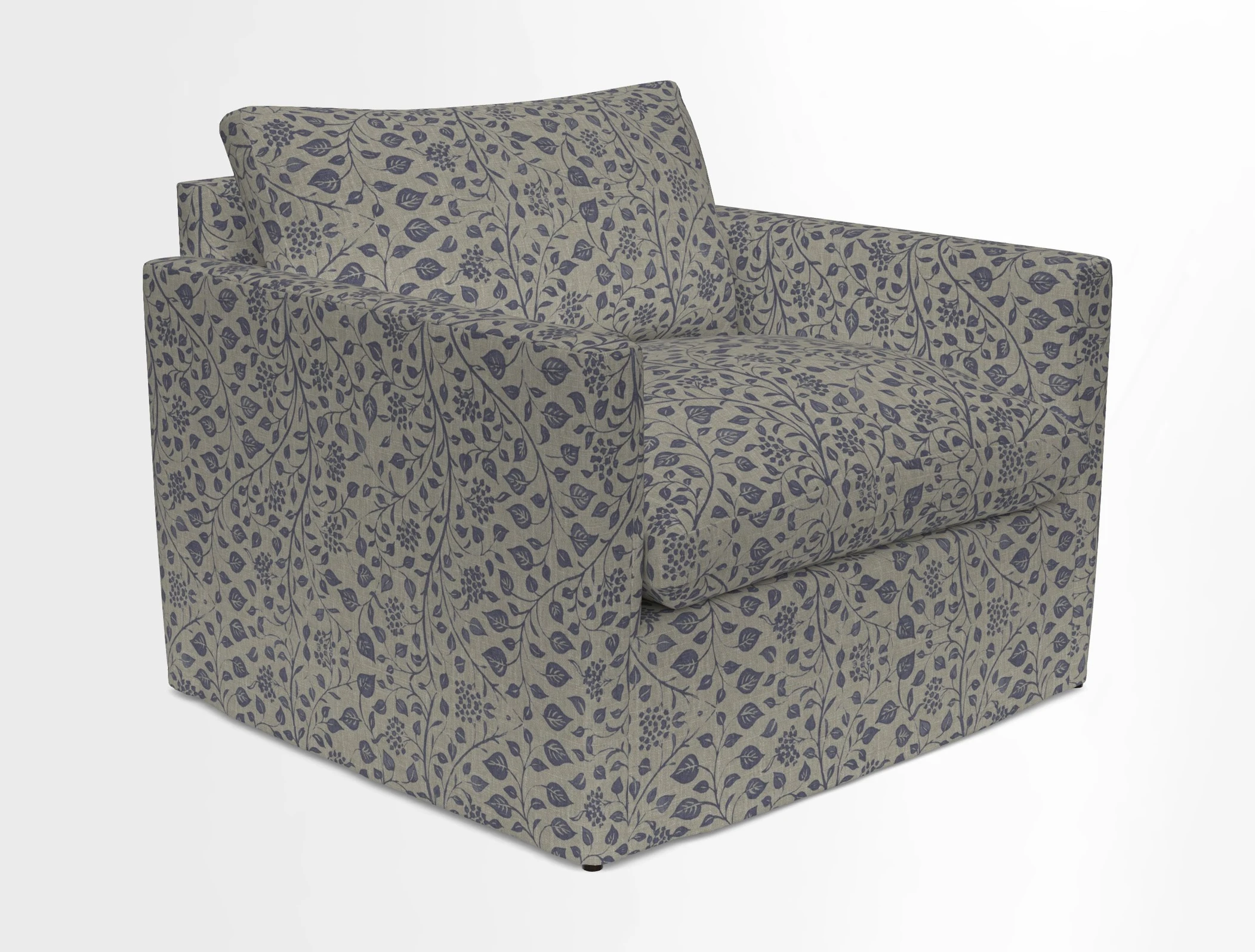 Heyshott Snuggler in Two Tone Plain Biscuit. Loose cover option available