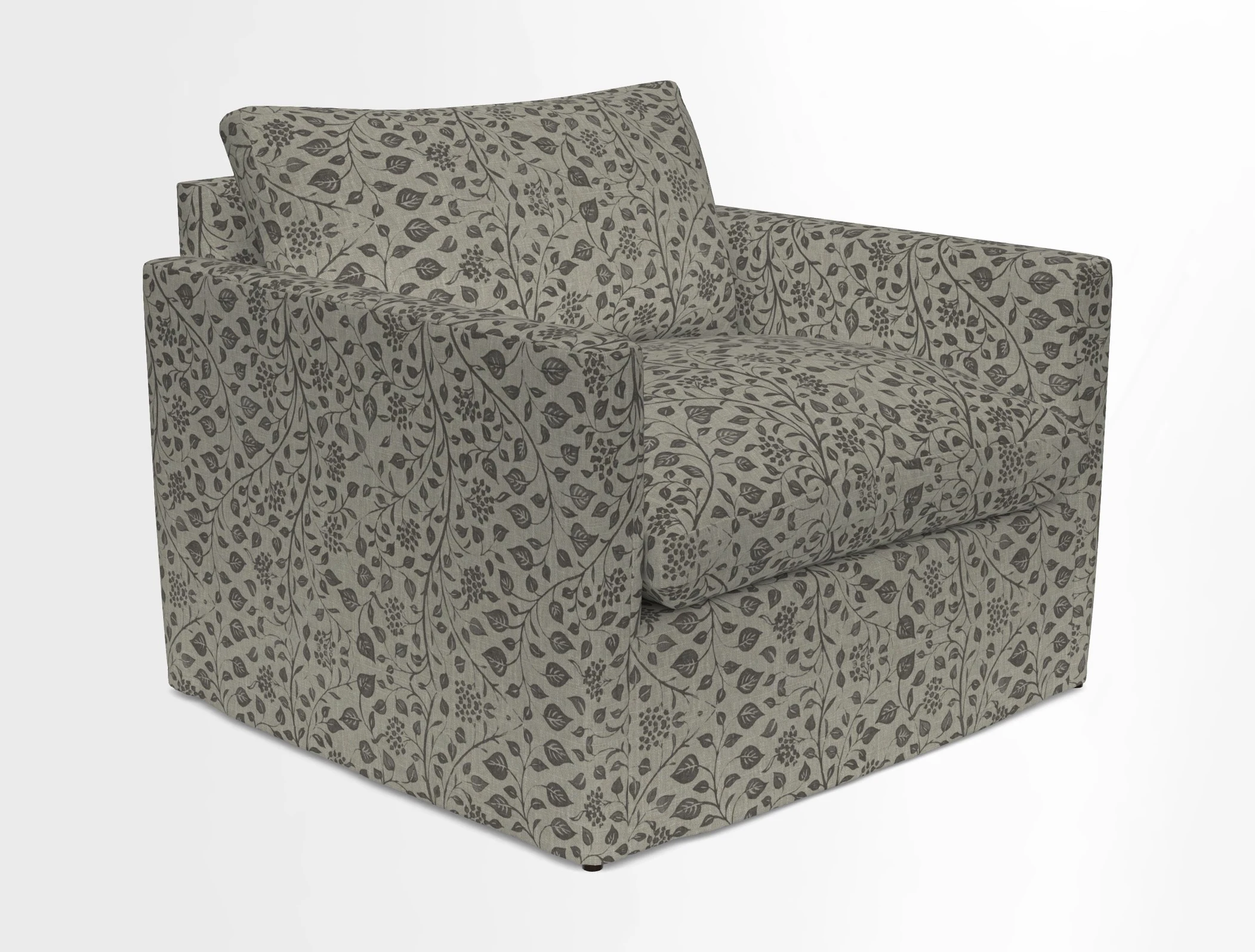 Heyshott Snuggler in Two Tone Plain Biscuit. Loose cover option available